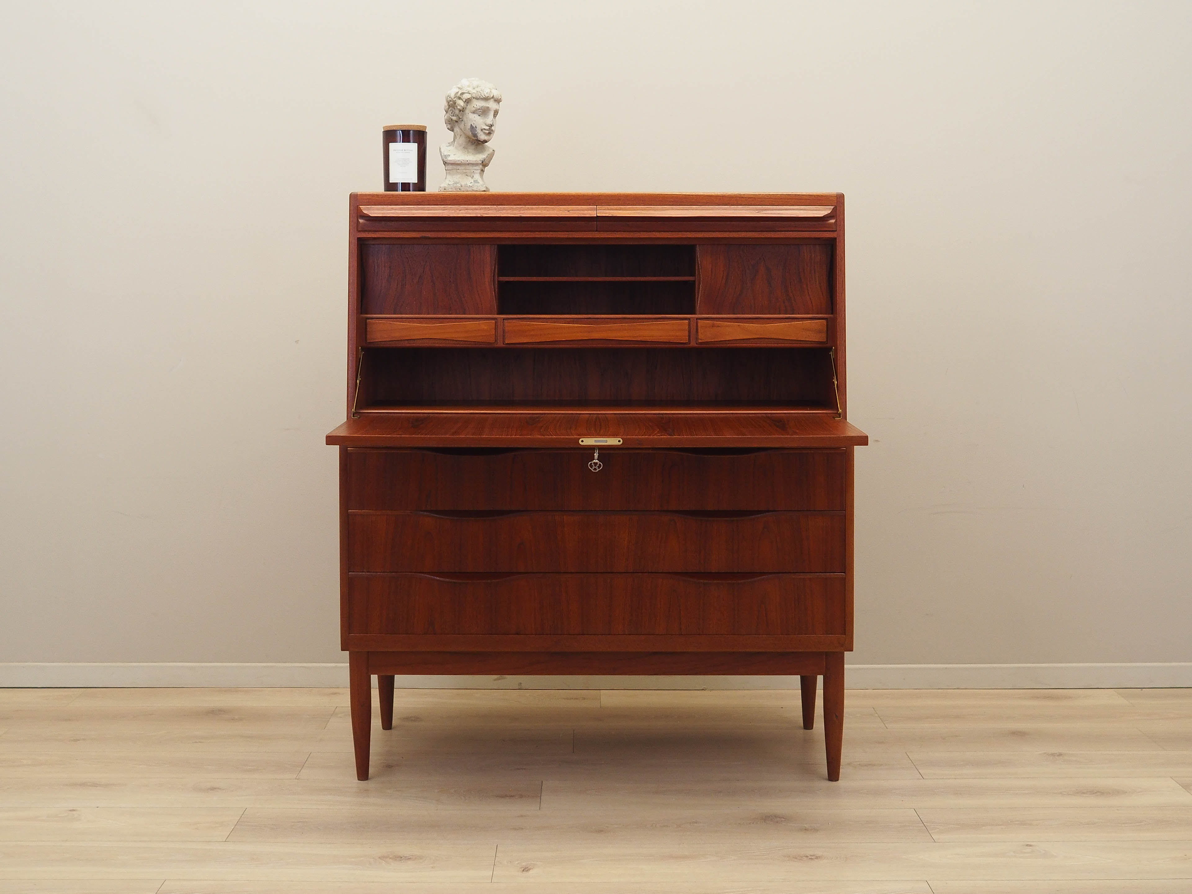 Secretaire in teak anni '60 marrone