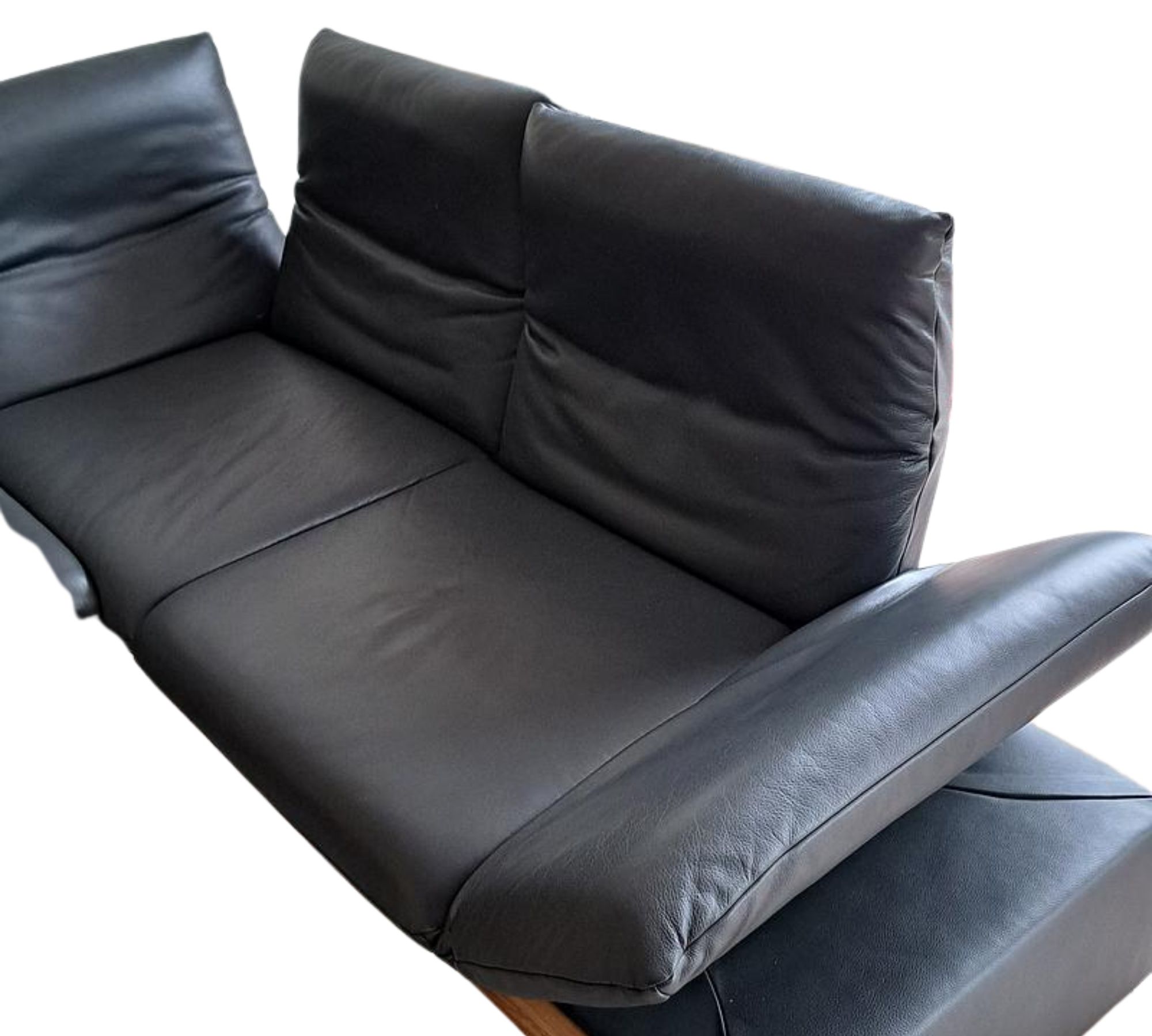 Ecksofa Leder Anthrazit