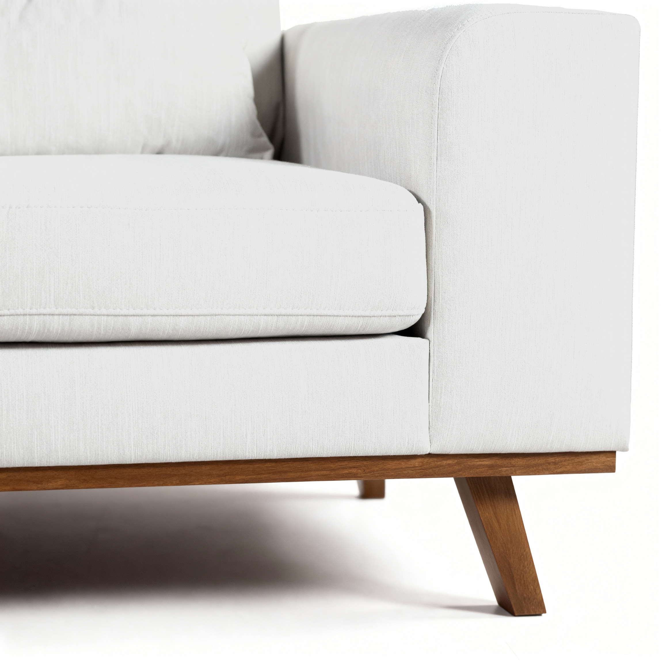 Ecksofa Japandi 3-Sitzer Beige
