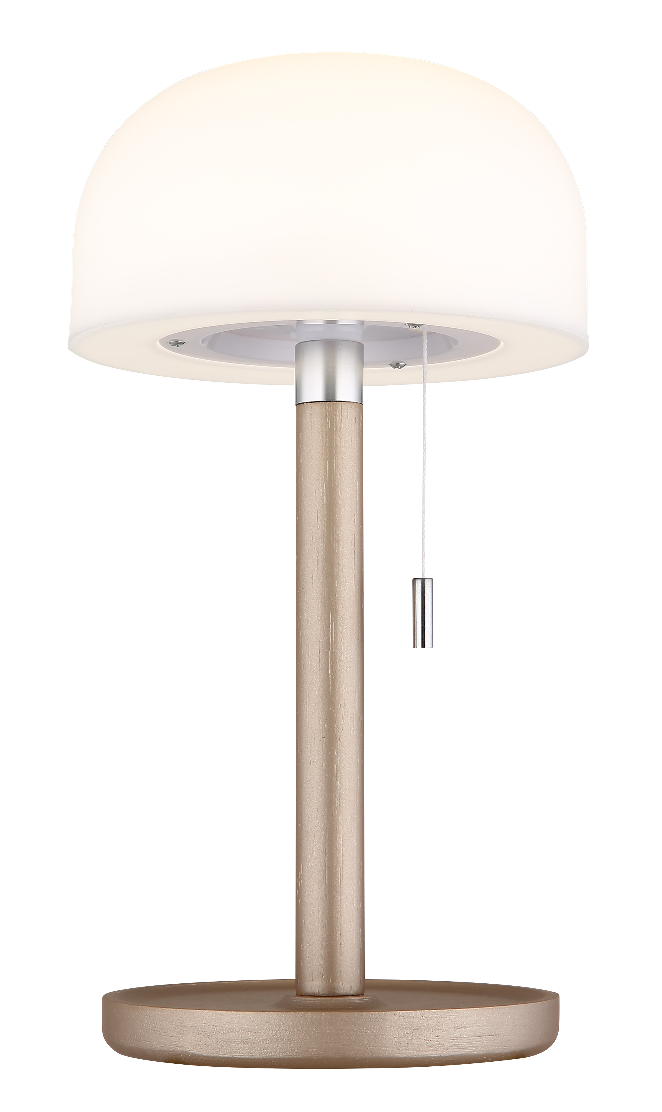 Norman LED table lamp Acrylic glass Bamboo 1-flame