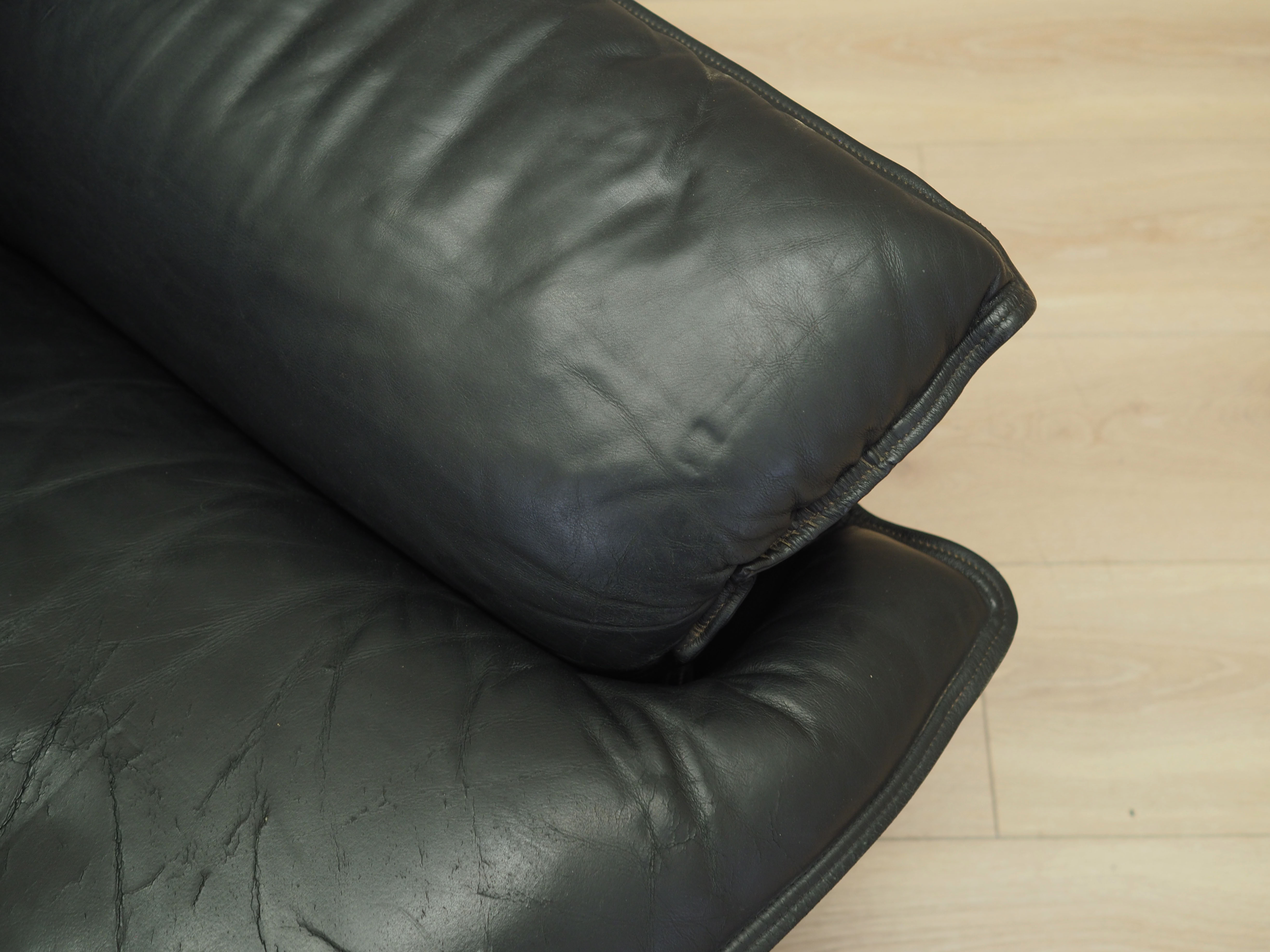 Armchair Leather Black 1960s