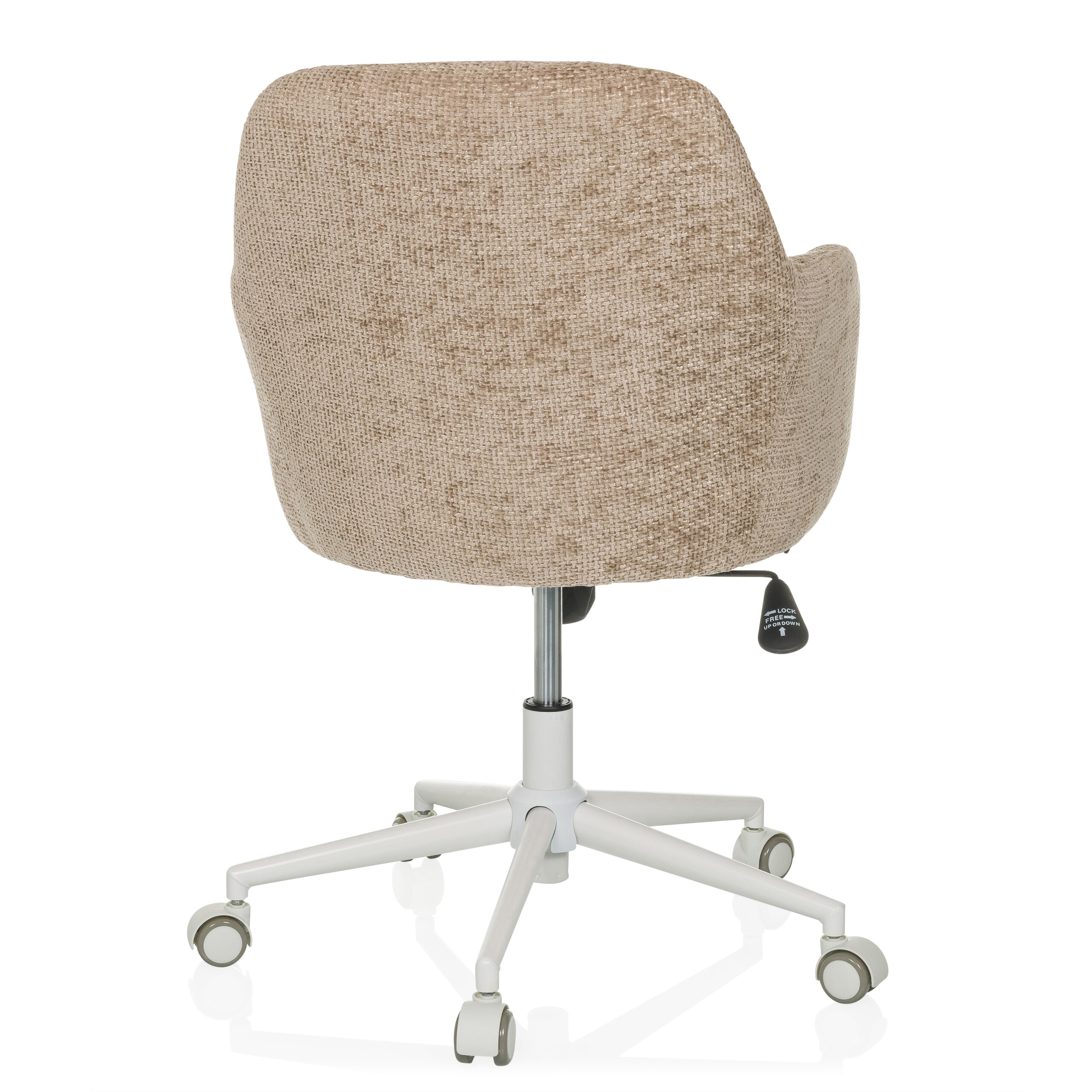 SOLAO HOME Bürostuhl Bouclé Hellbraun