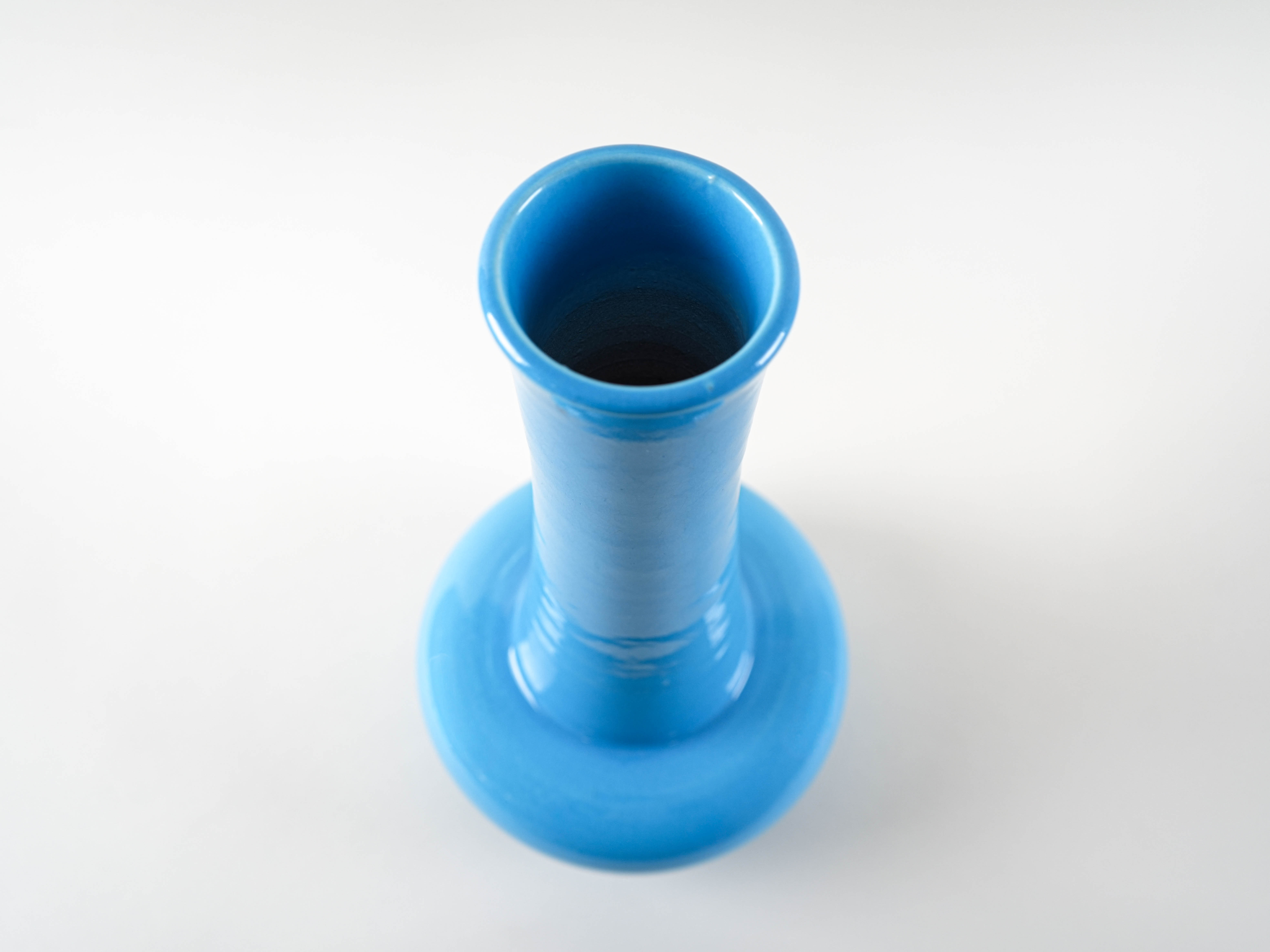 Keramikvase Blau1970er Jahre