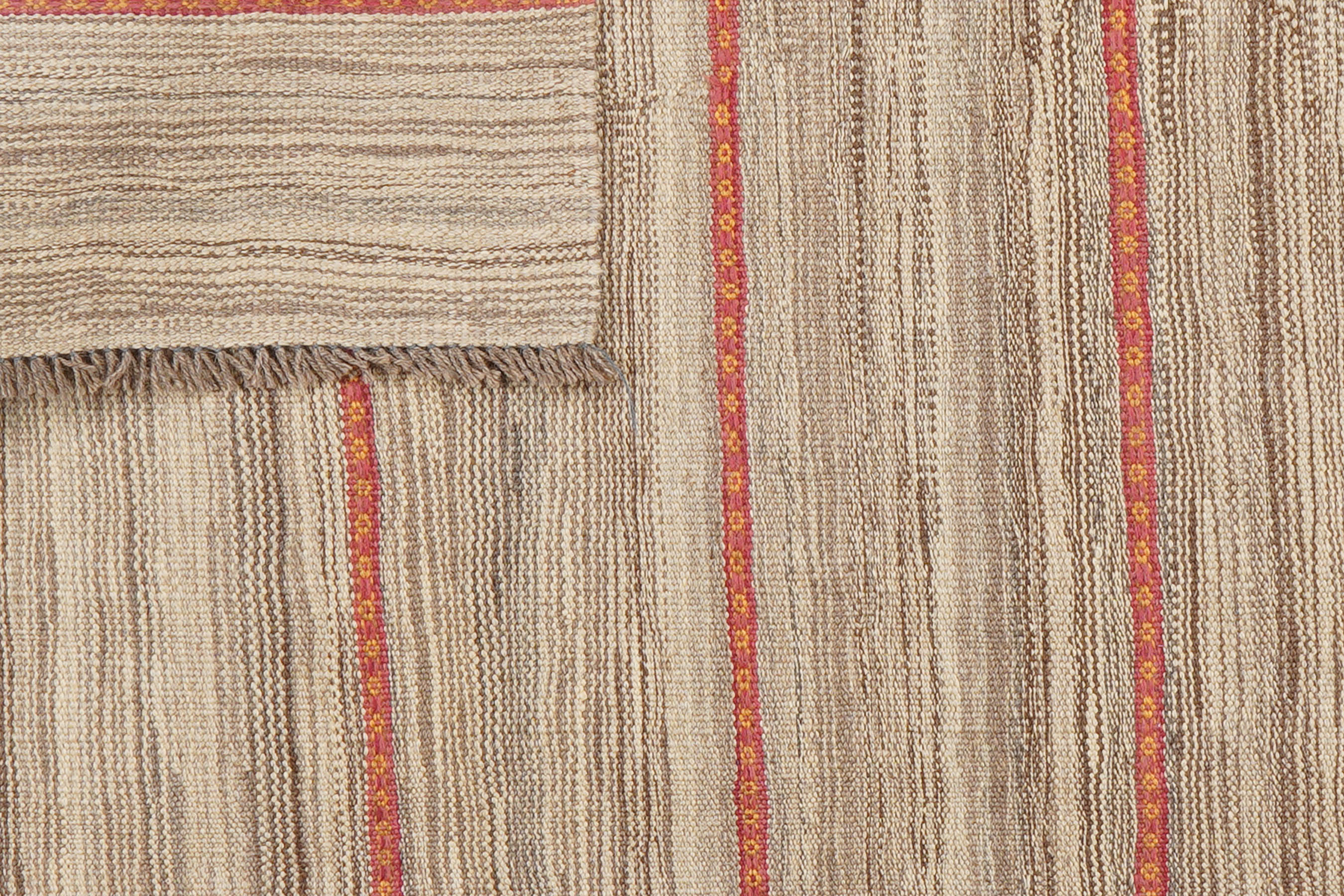 Kilim Gashgai Teppich Hellbraun