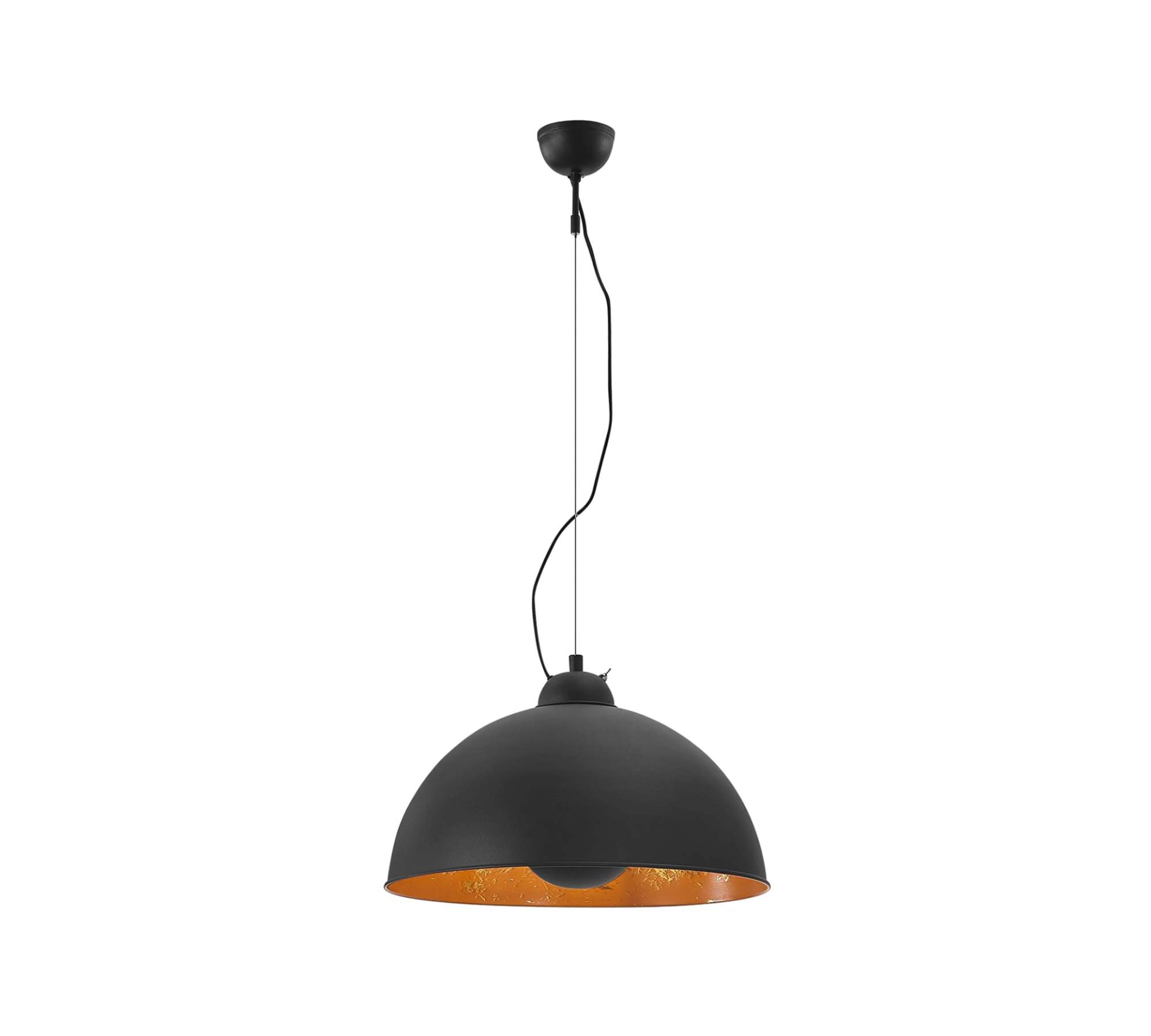 Pendant lamp Buk II Iron 1-light Gold
