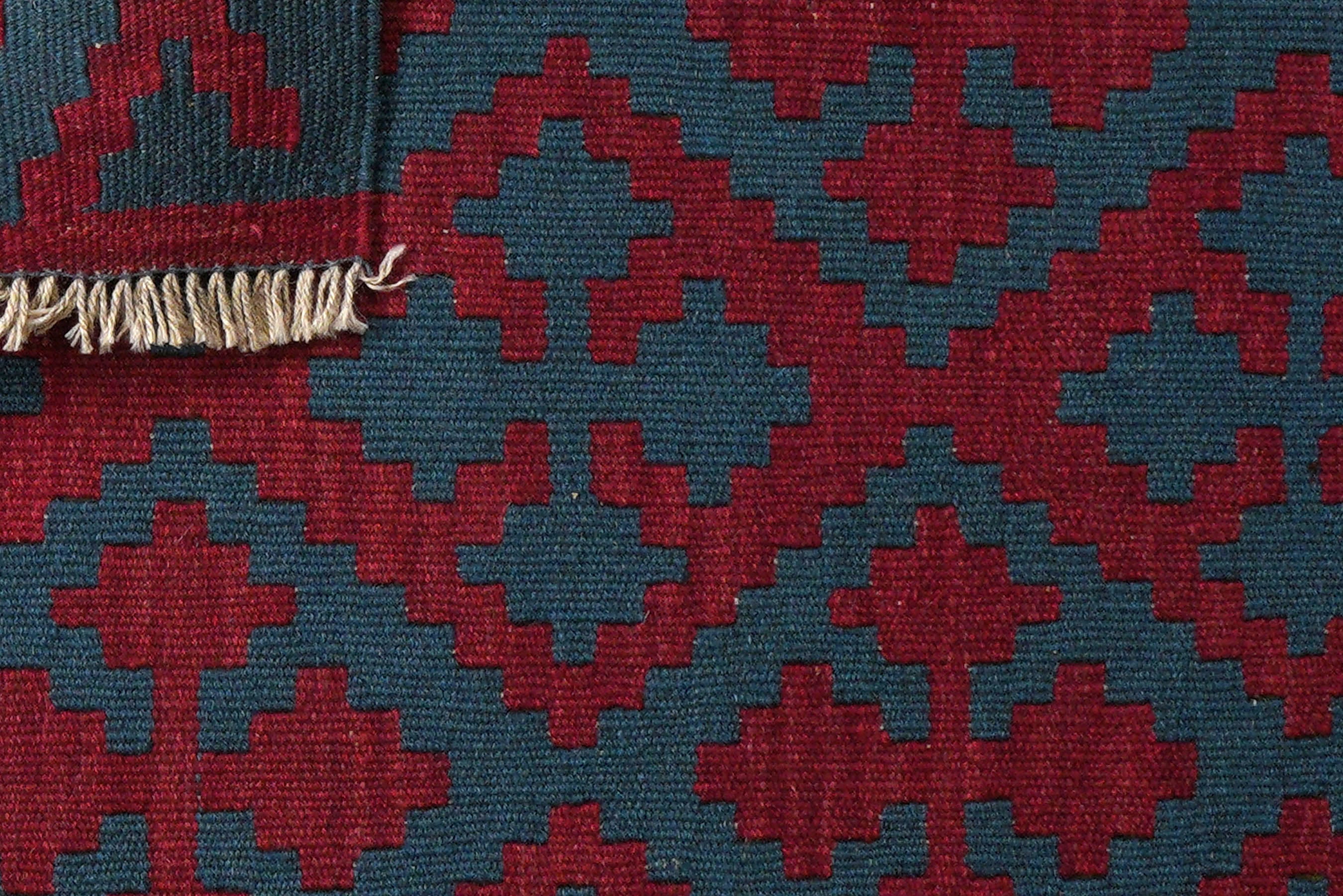 Kilim Gashgai Teppich Rot Blau