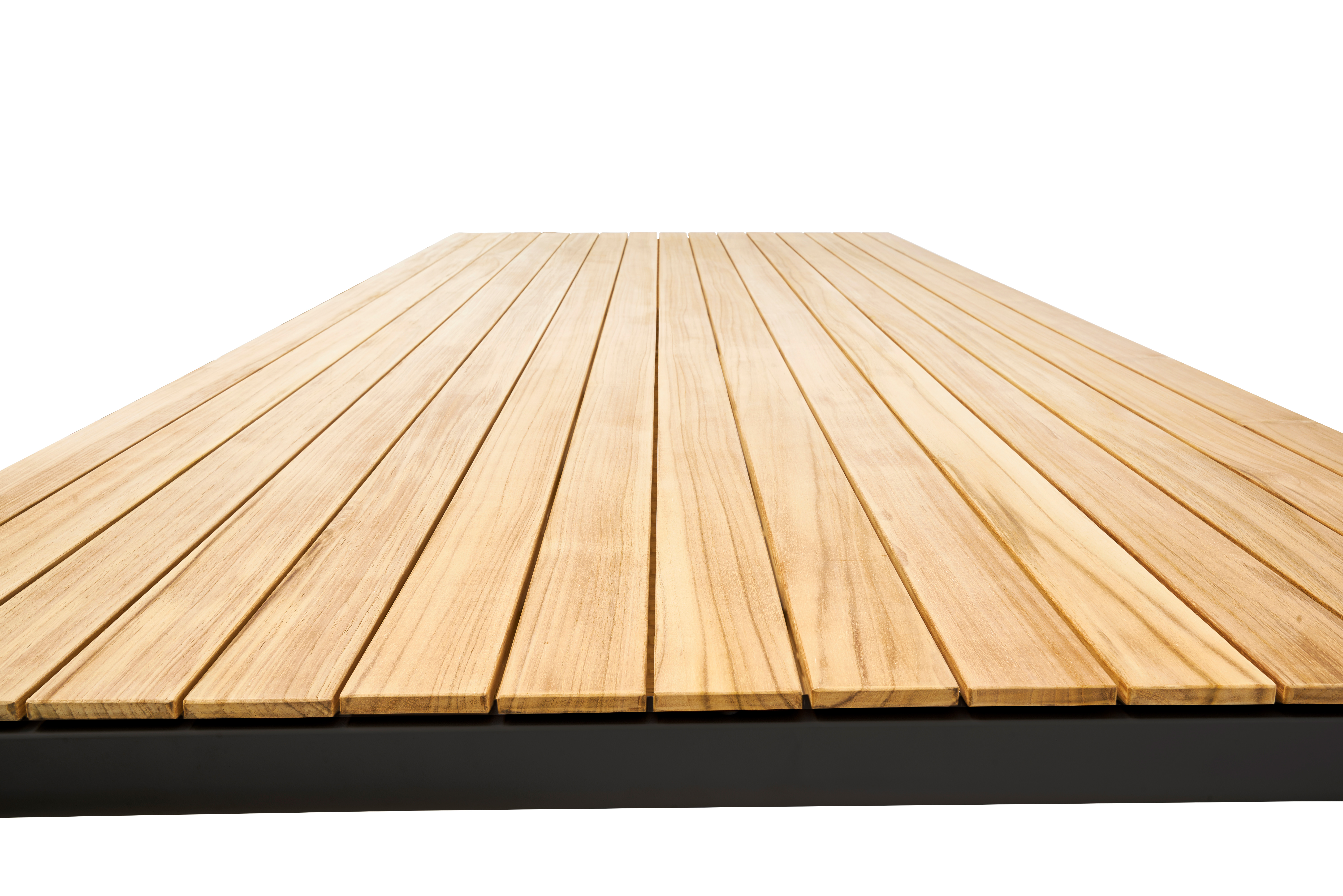Soft Tisch Aluminium Teak-Platte Anthrazit