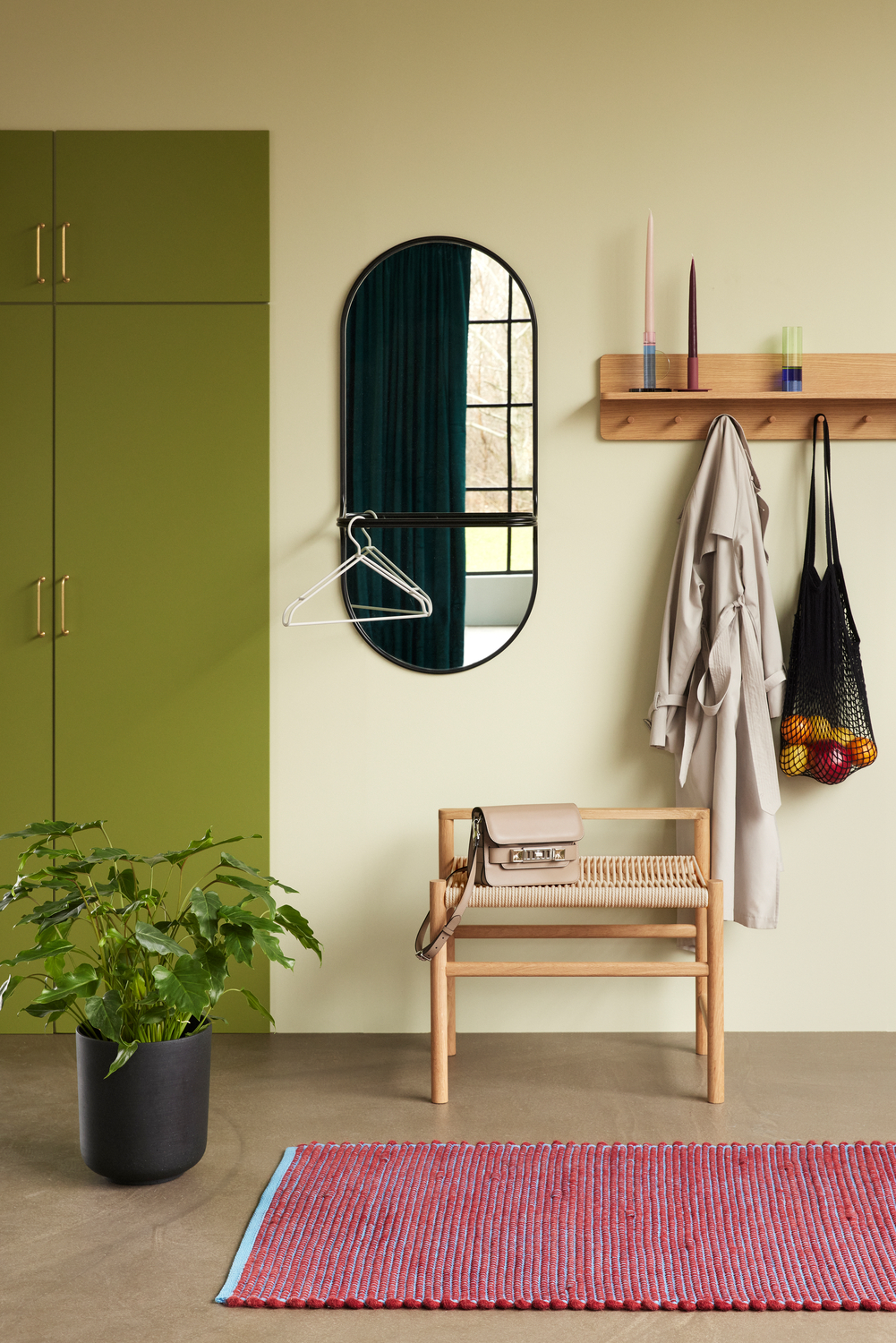 Carry Wall Mirror Black