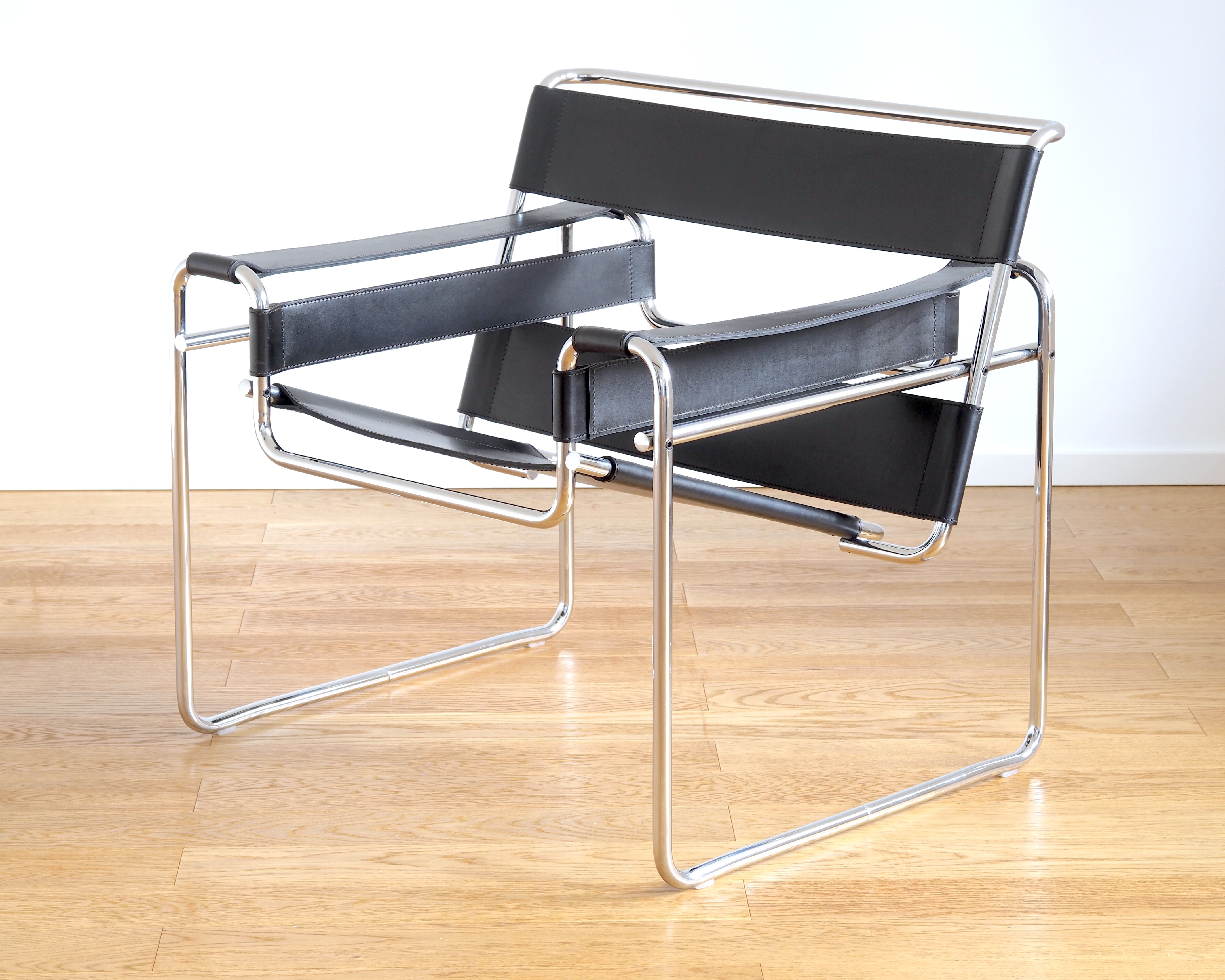 Marcel Breuer Wassily Chair Leder Schwarz