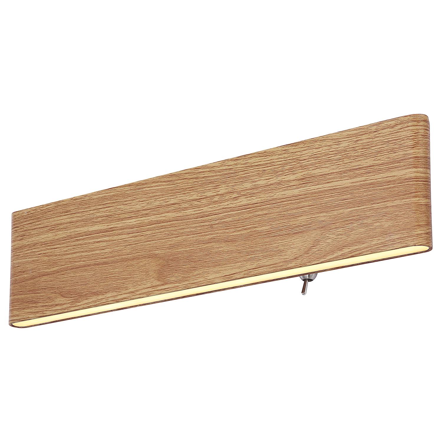 Siegfried LED-Wandleuchte Acrylglas Eisen Braun