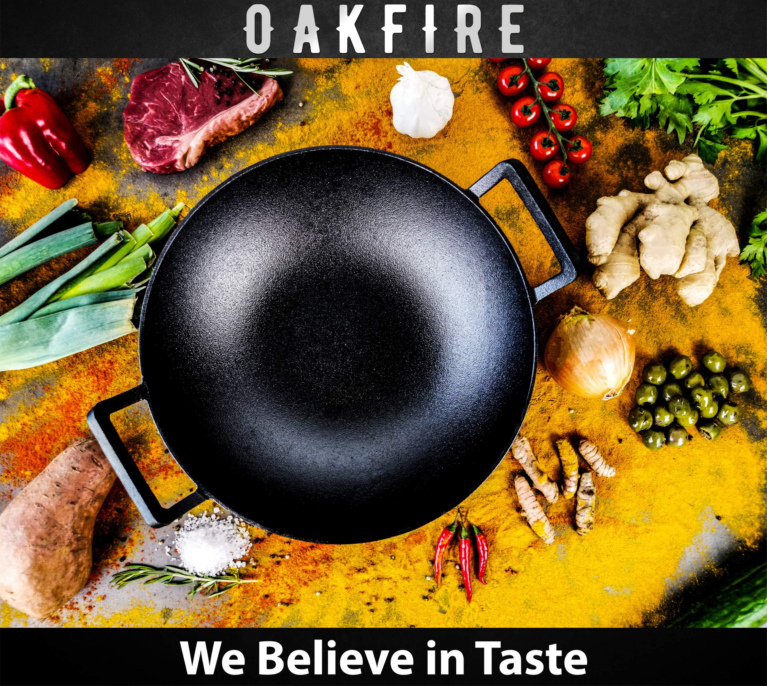 Oakfire Wok Gusseisen Induktion 36cm