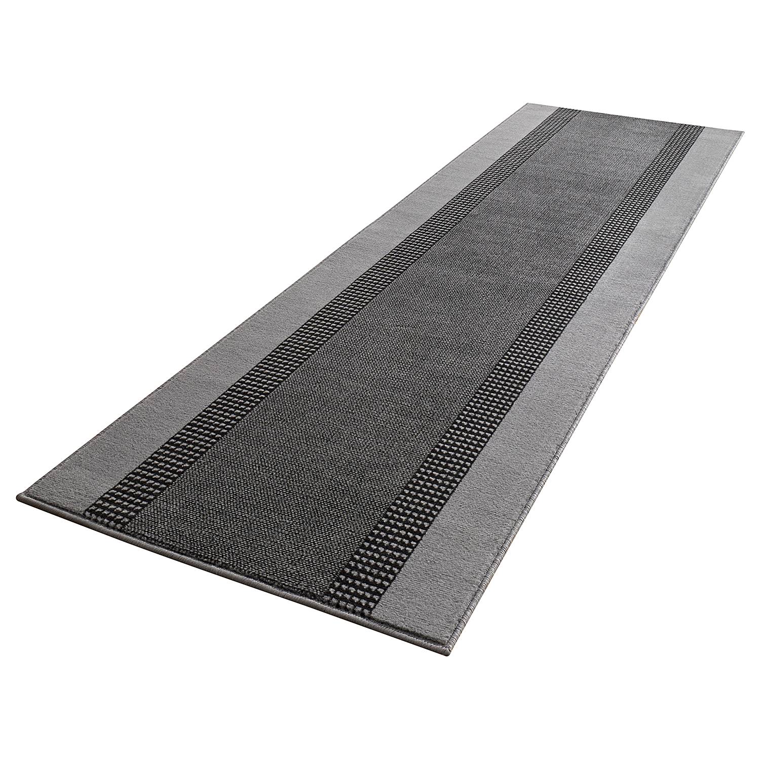 Band Läufer Jute Grau 80 x 400 cm