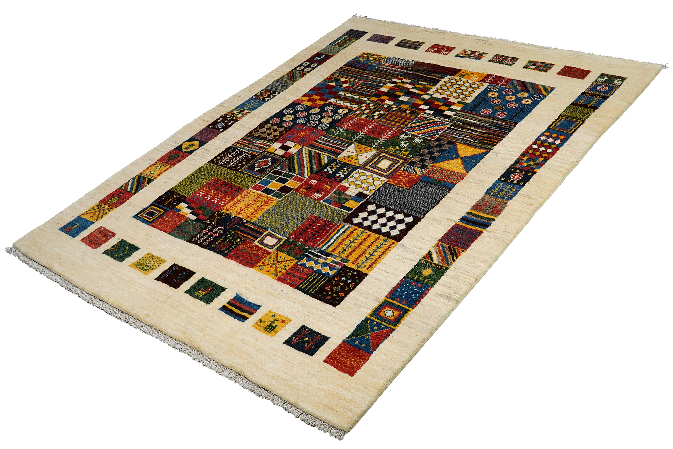 Rizbaf Gabbeh rug Wool Multicolored