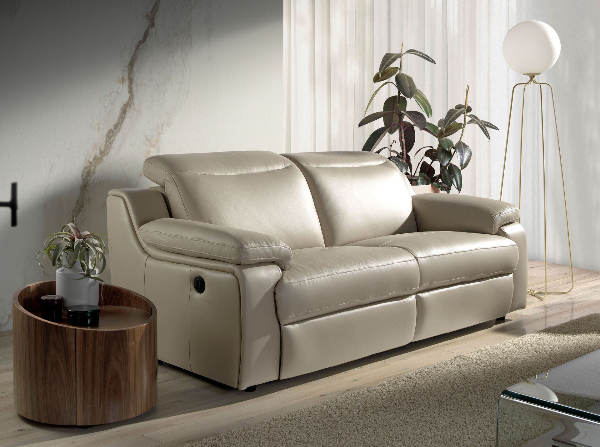 Comodino Marrone  Ø 53cm