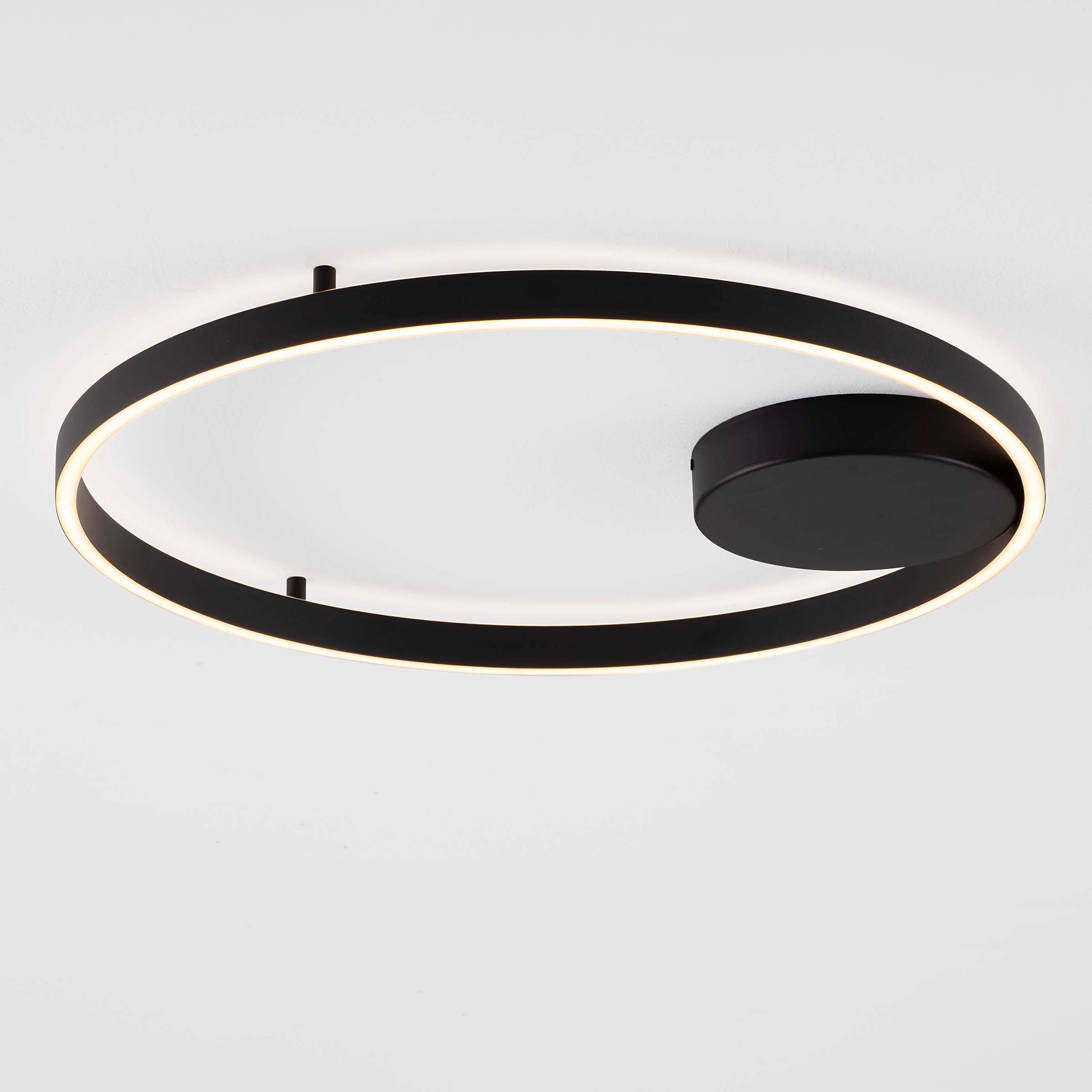 Hedra Deckenleuchte Aluminium Schwarz Ø60cm