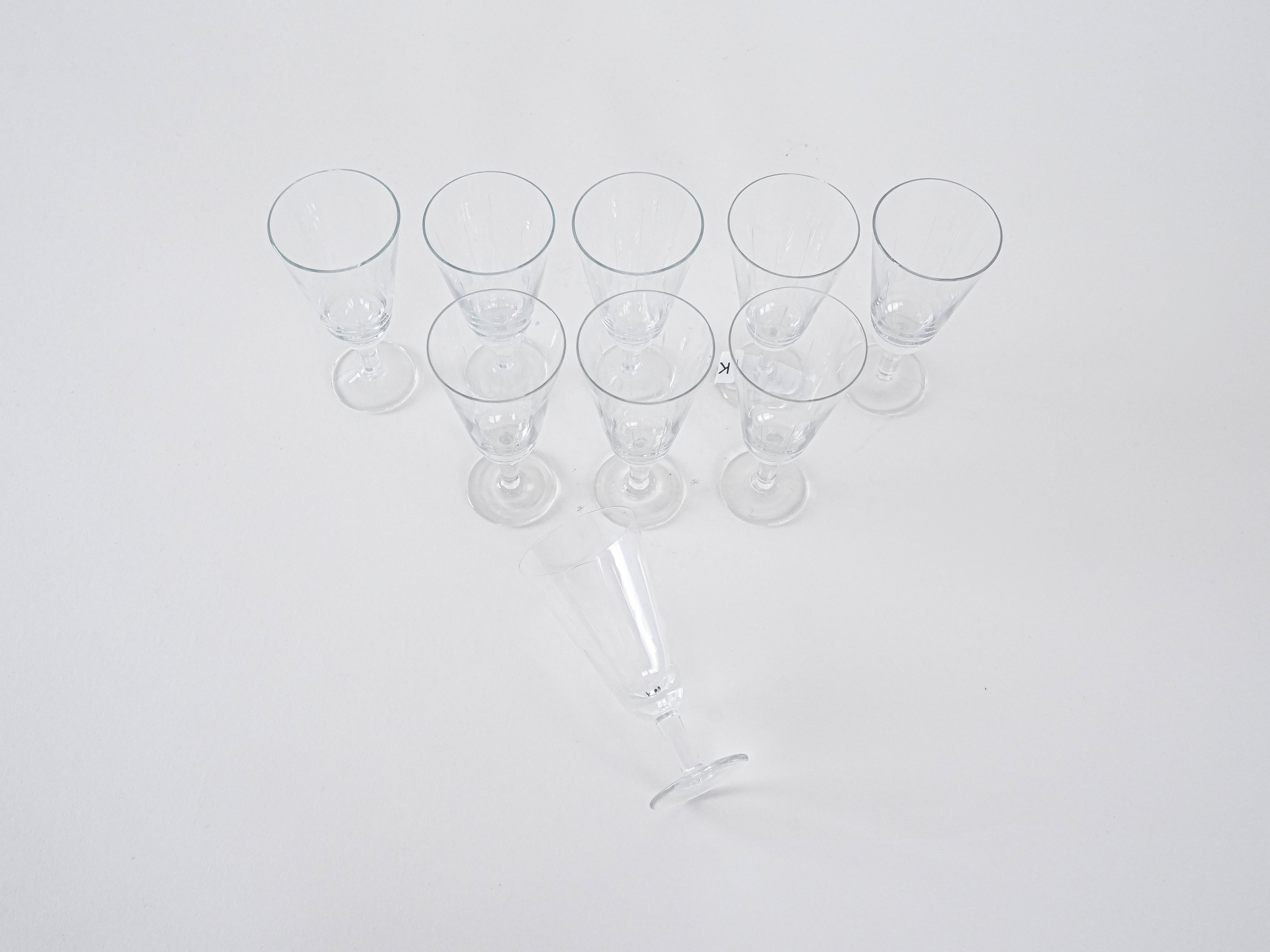 9x Kristallgläser Transparent