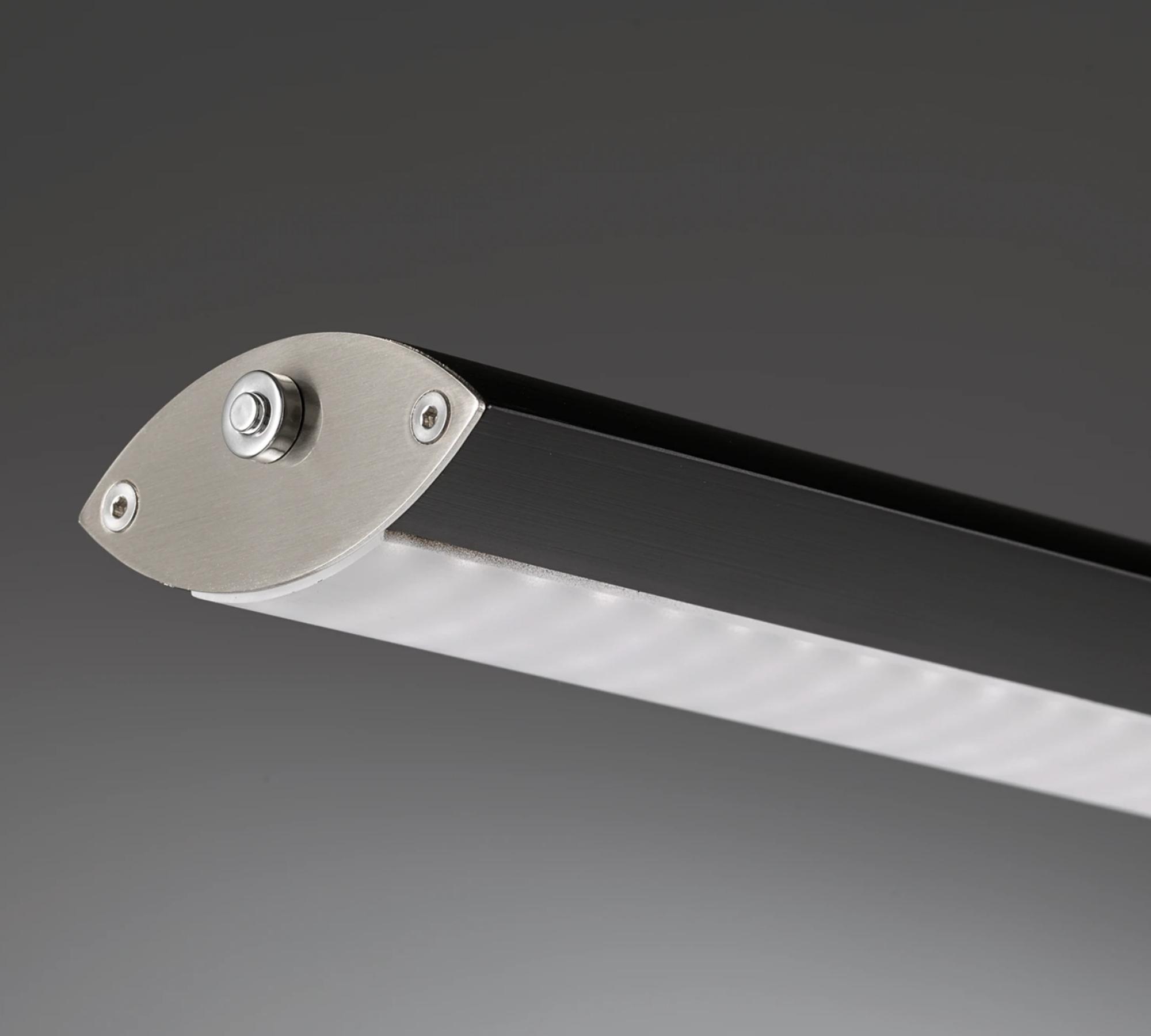 LED-Pendelleuchte Metall Schwarz