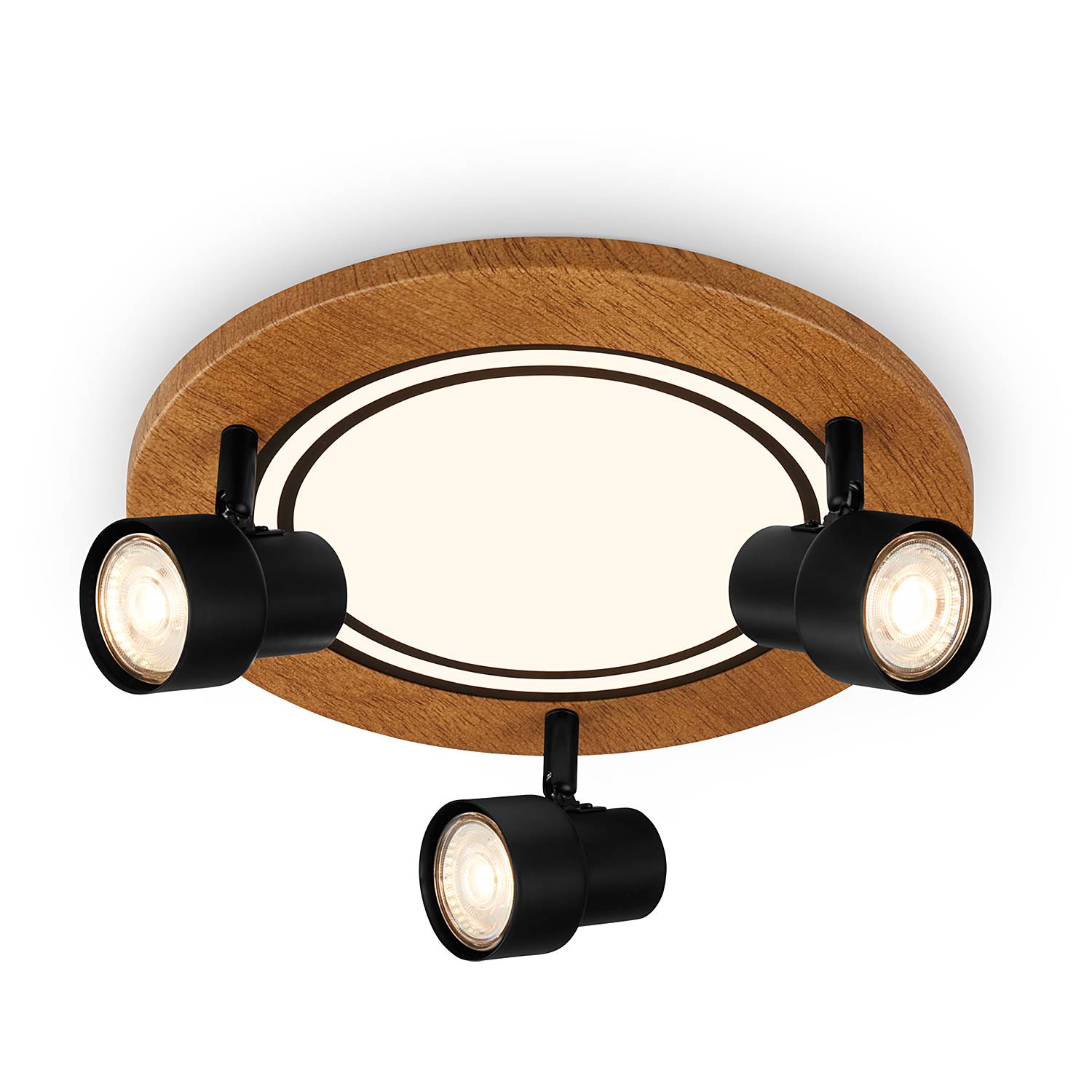 Areiro Round Ceiling Lamp Aluminum 4-bulb