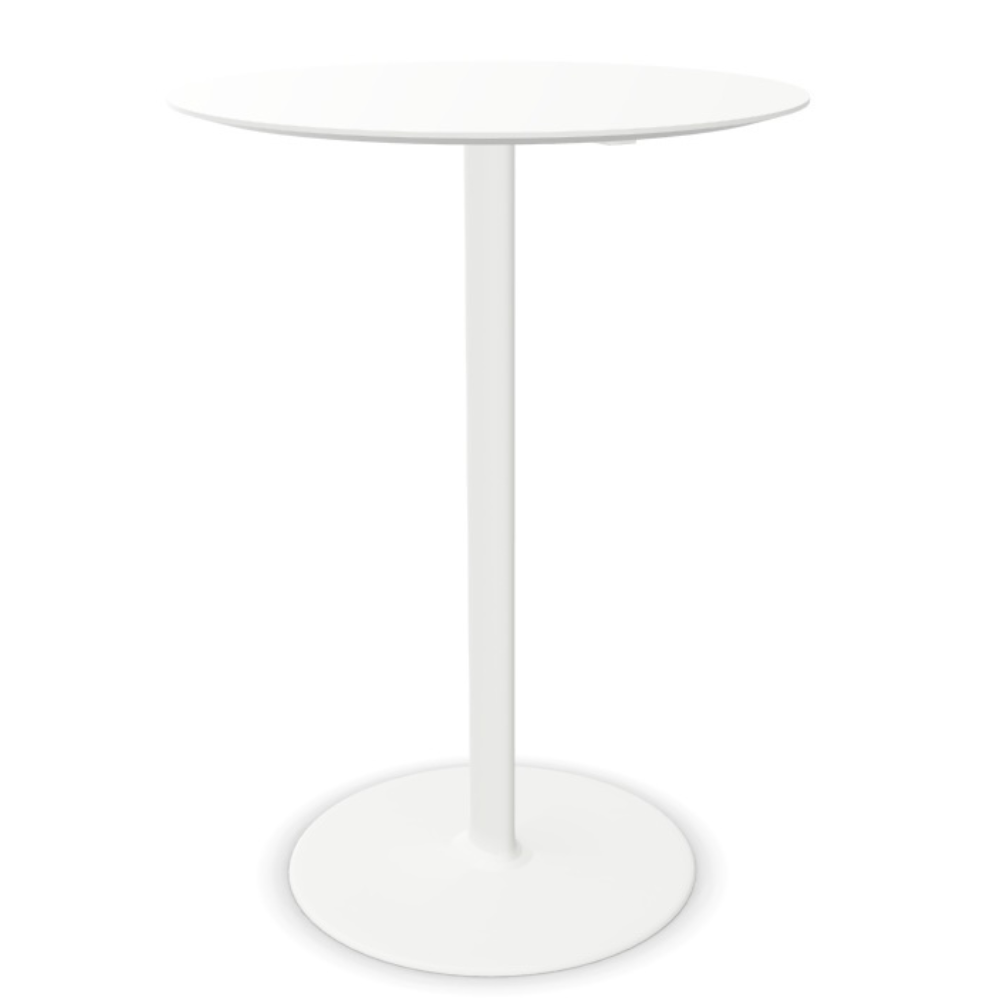 Dual Beistelltisch Aluminium Weiß Ø 70cm