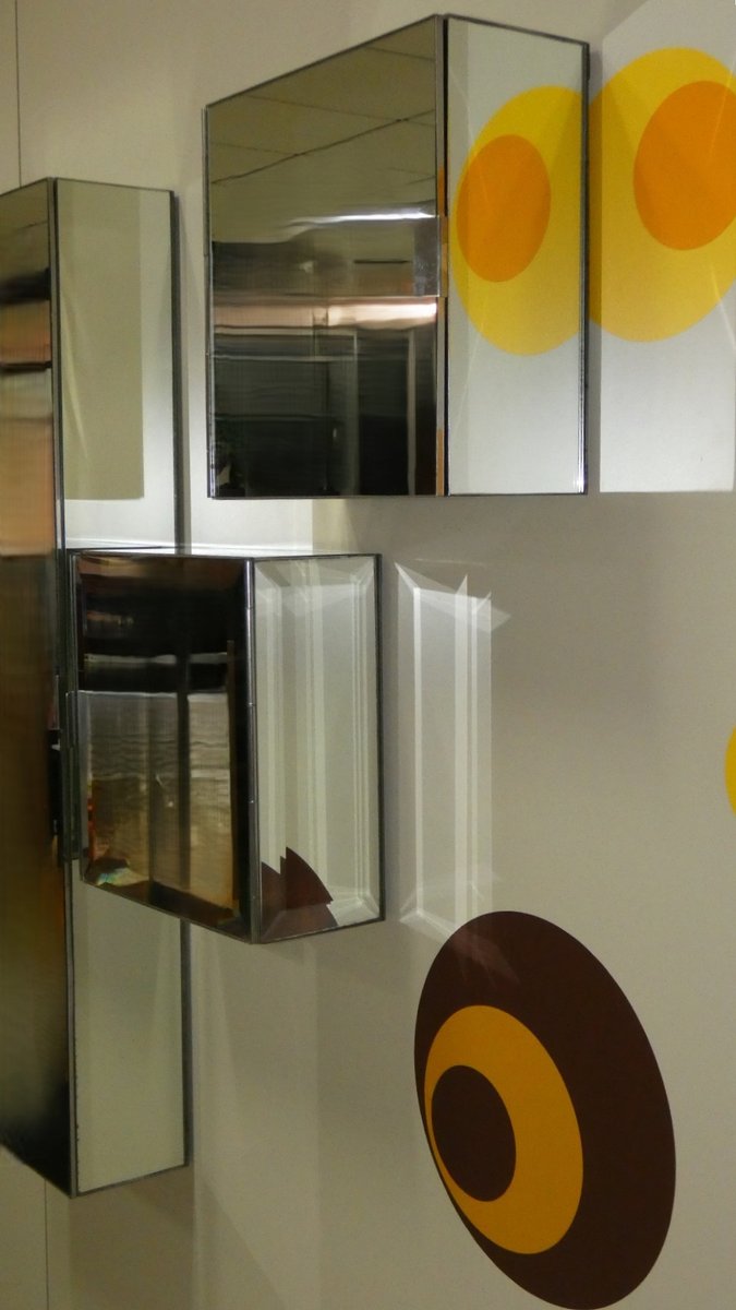 Mirror Cabinets Set of 3 Vintage 1970s