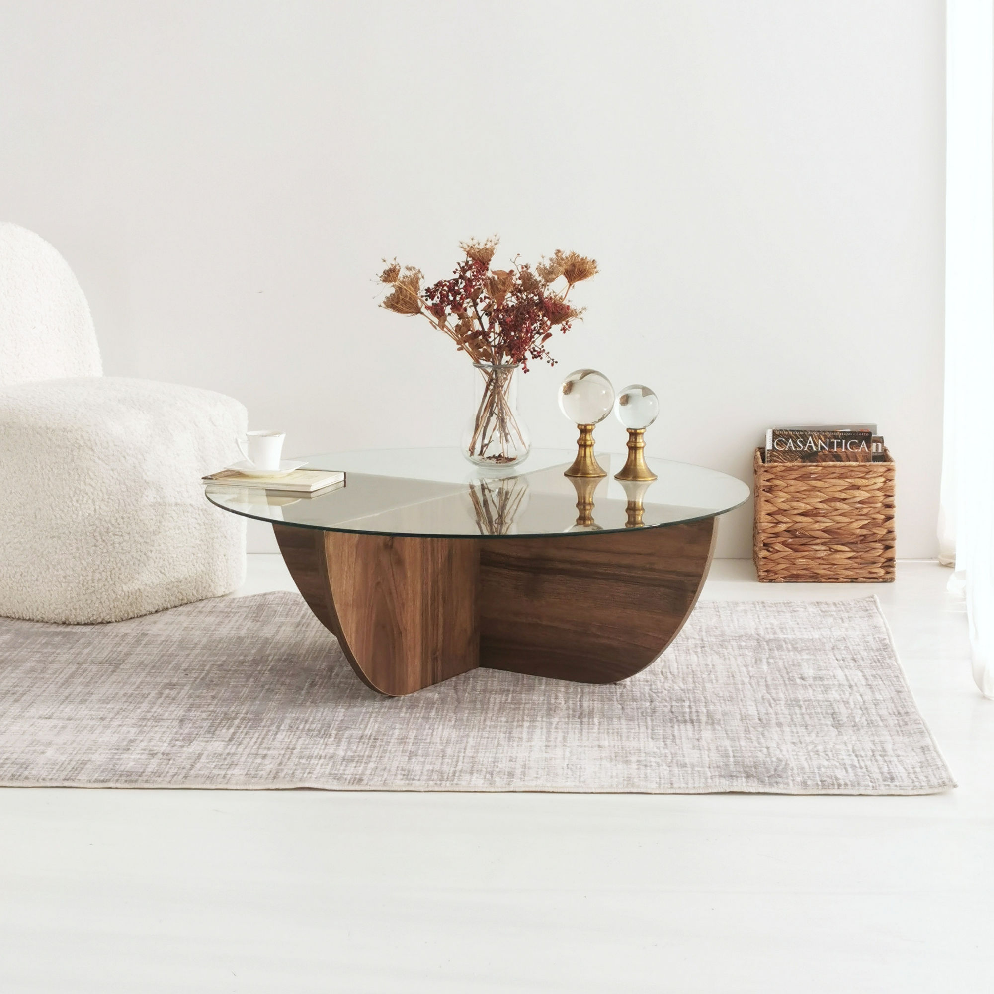 Lily Couchtisch Walnussbraun