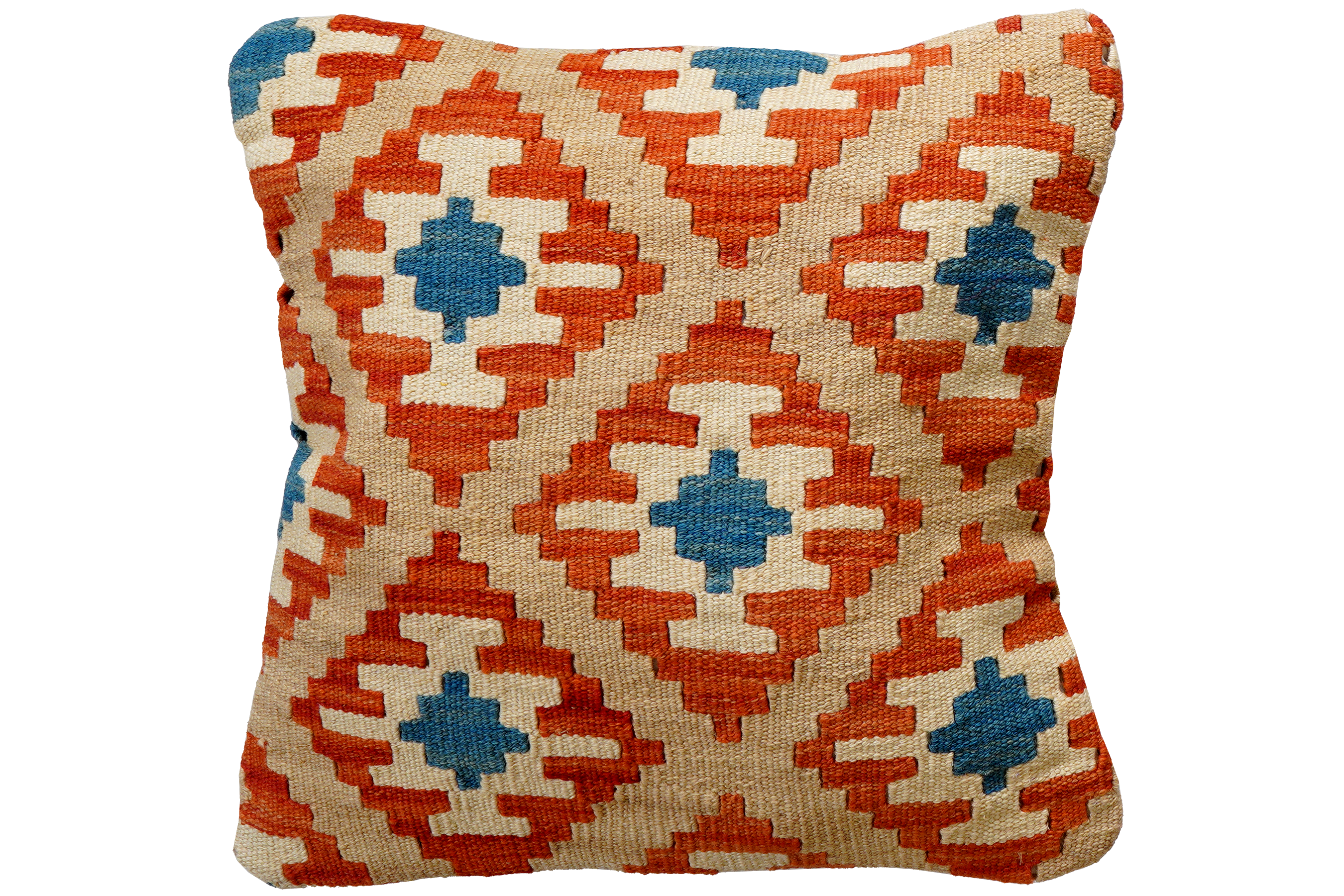 Kilim Kissenbezug Wolle Mehrfarbig