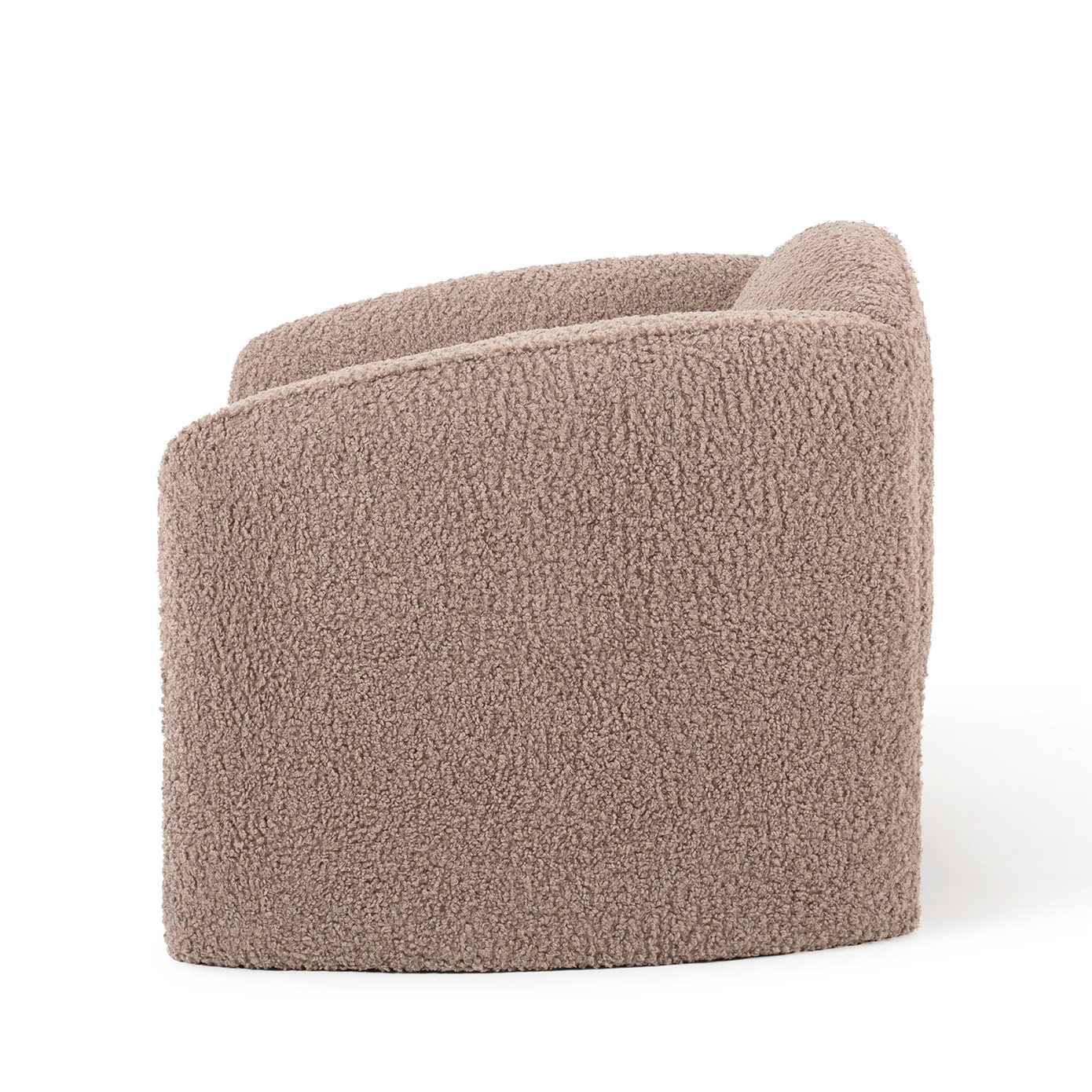 Nachii Sessel Bouclé Plush Mud