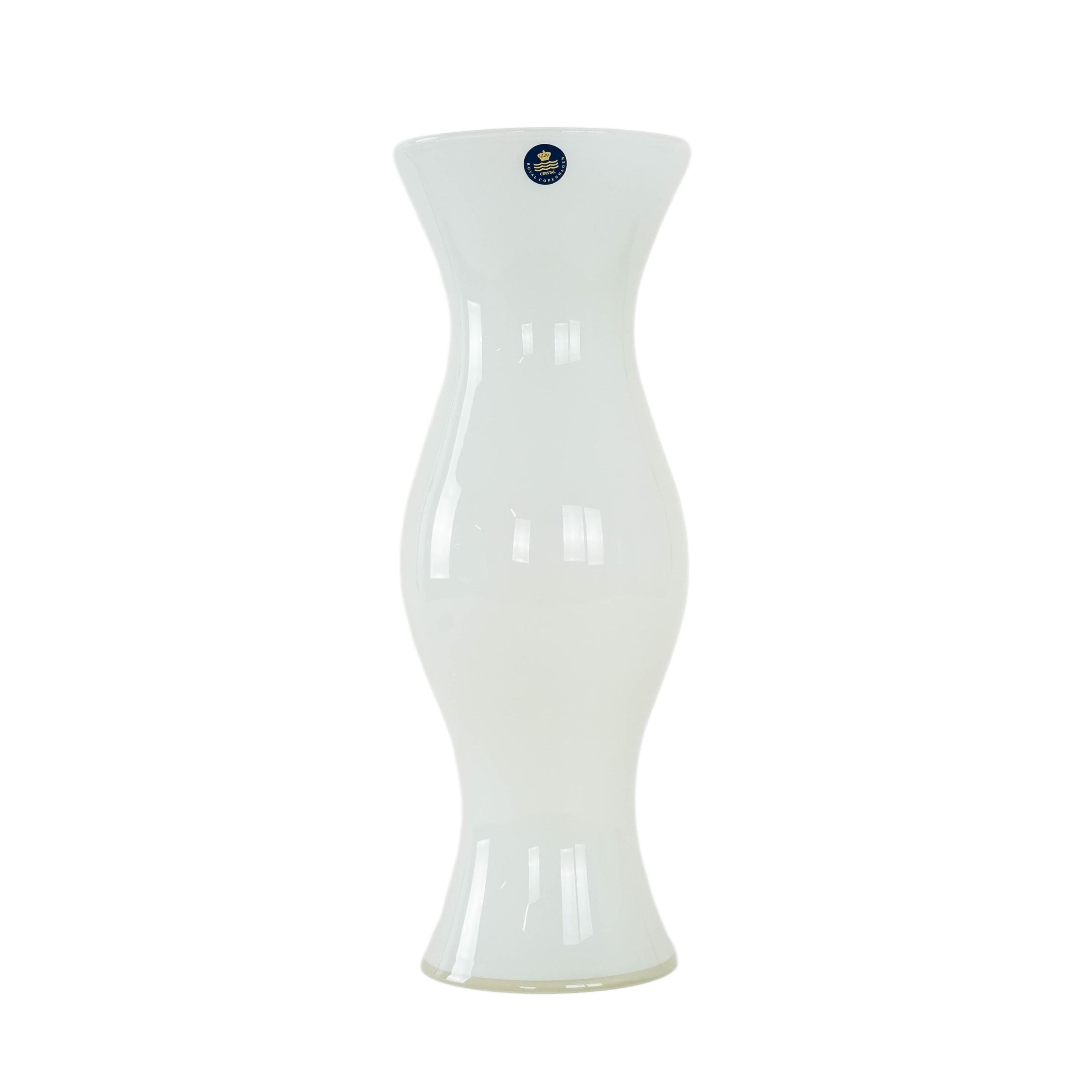 Glass vase White 1970s