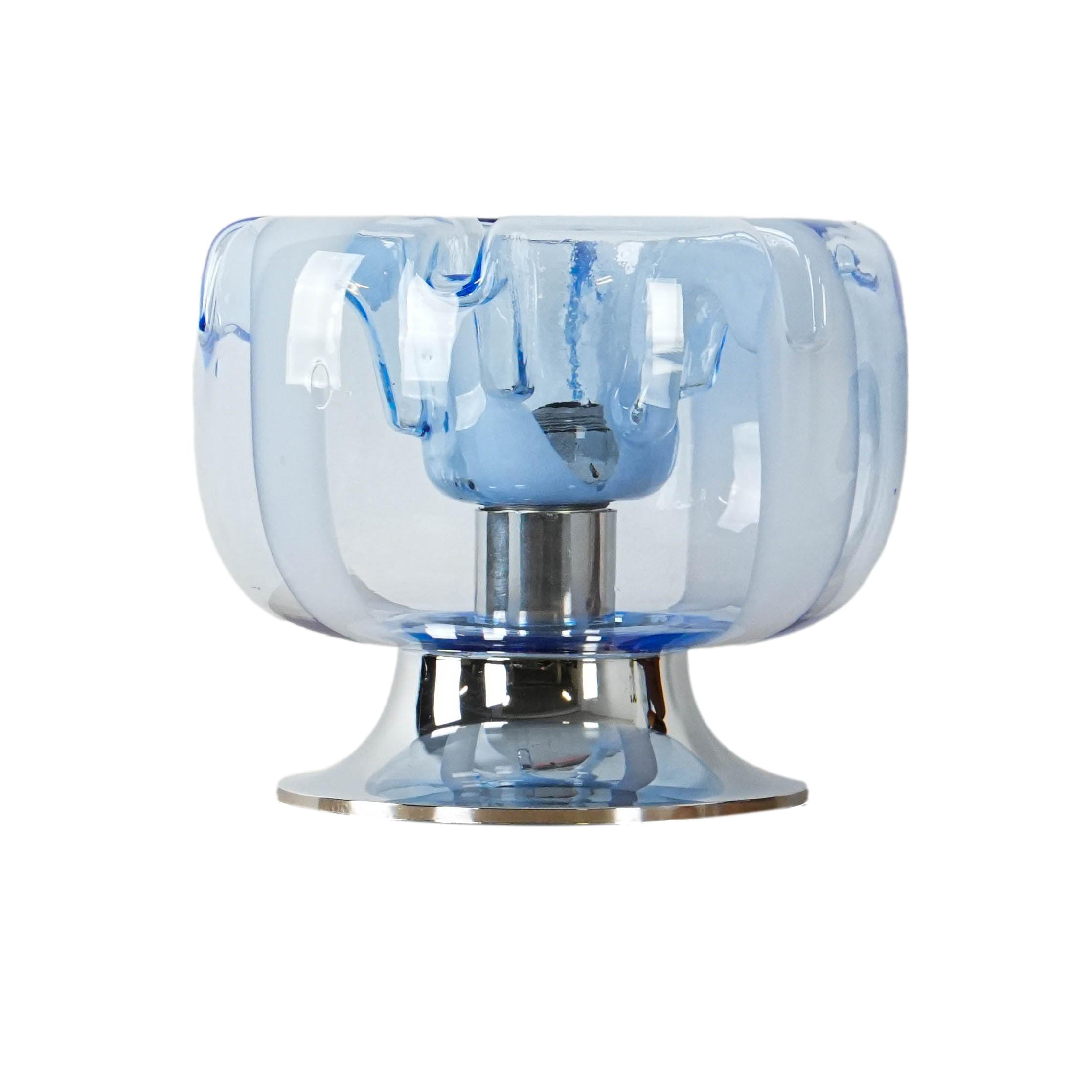 Tischlampe Muranoglas 1970er Jahre