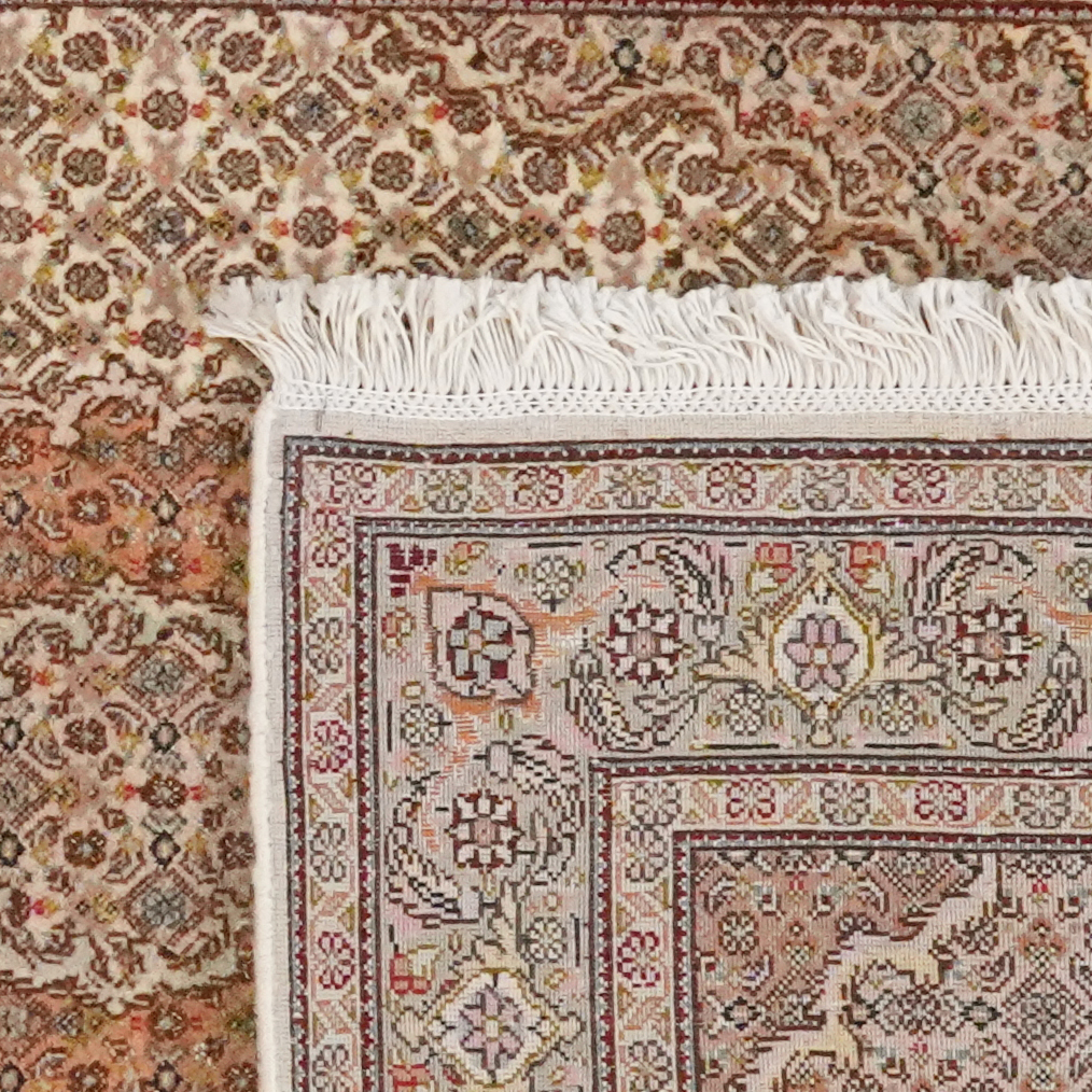 Tabriz 50M Teppich Wolle Beige Gemustert