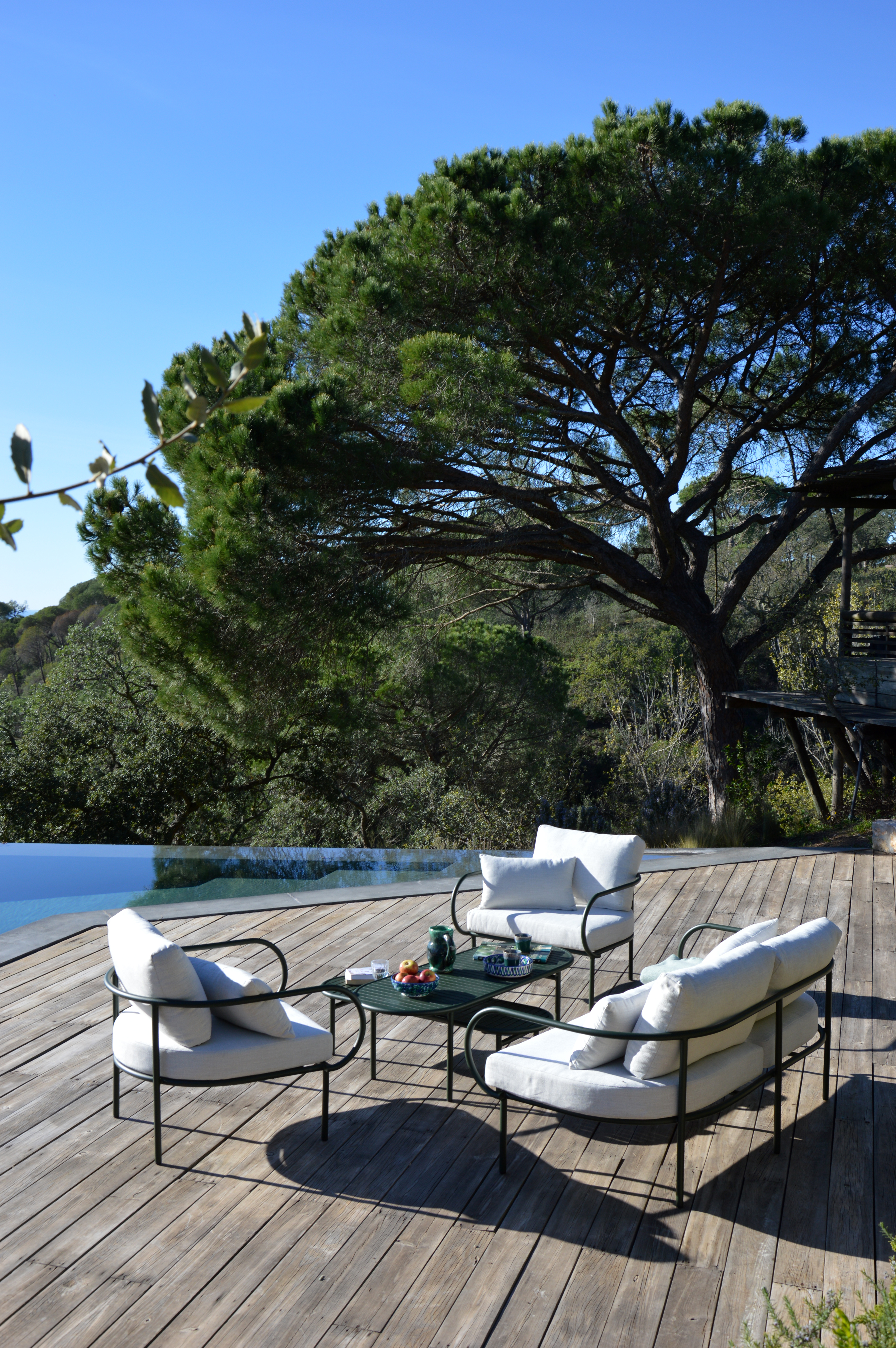 L44 Set lounge verde