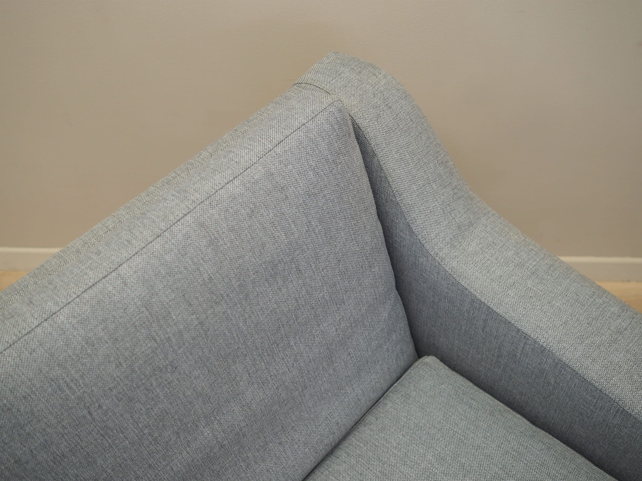 Sessel Textil Holz Grau 1960er Jahre