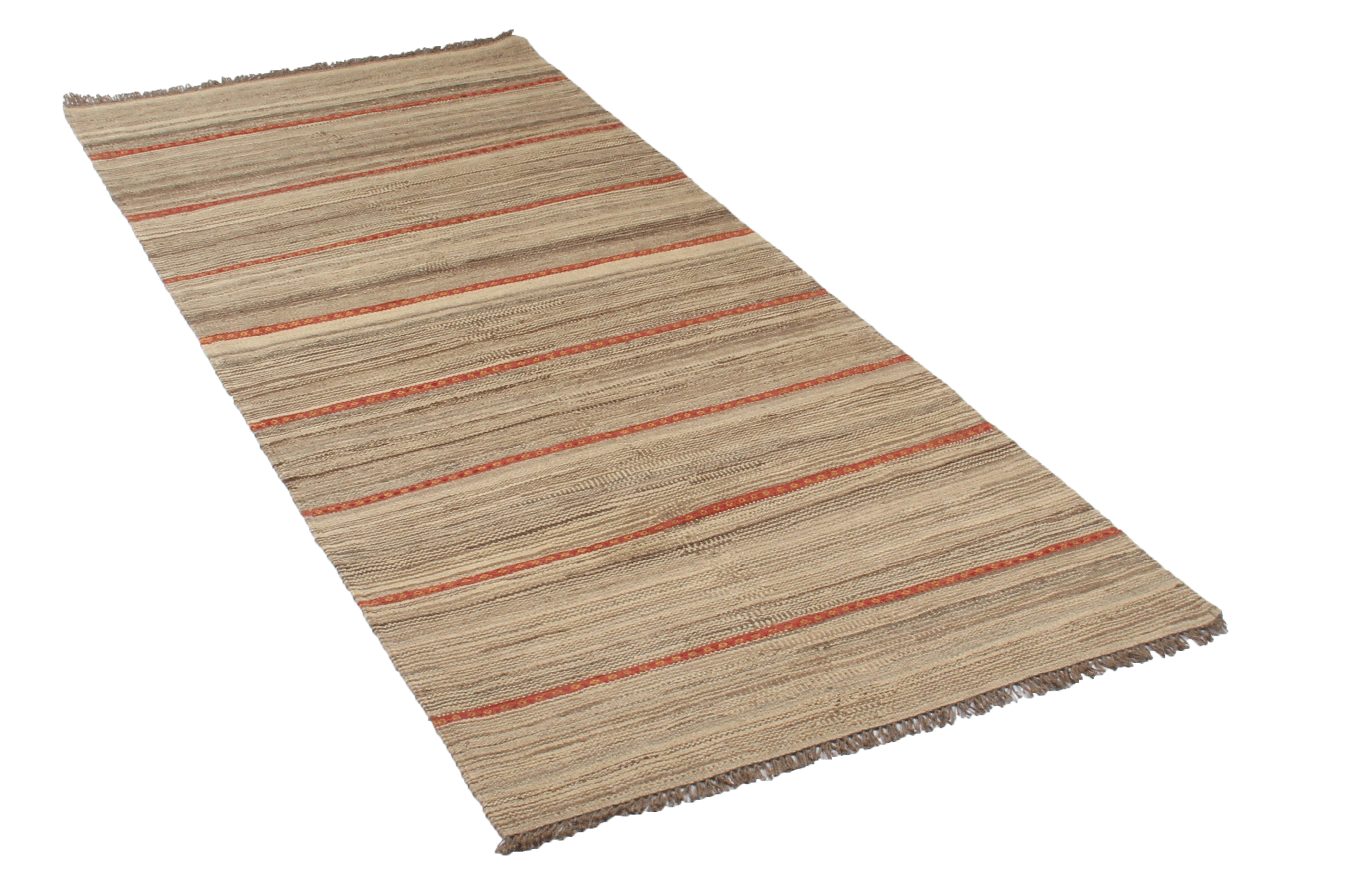 Kilim Gashgai Teppich Hellbraun