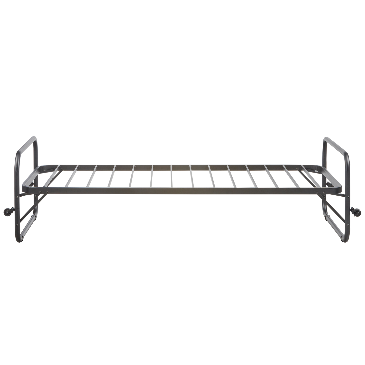 LUCY Rollbettgestell Metall Schwarz 90x200cm