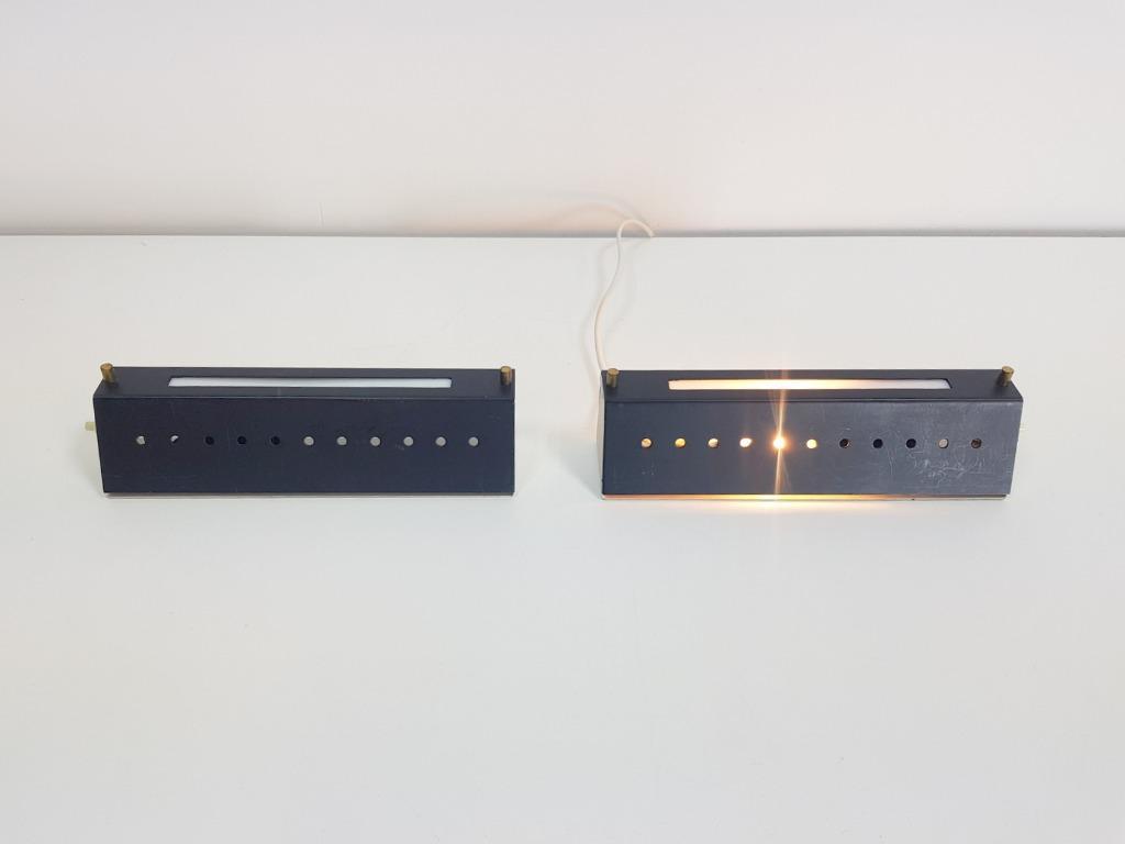 2x Wandlampe Metall Acrylglas