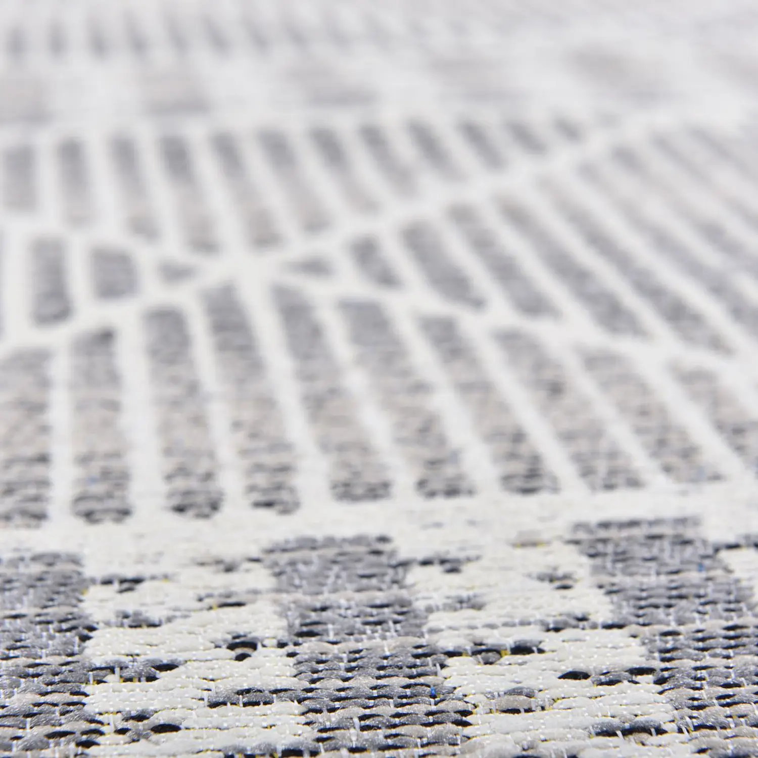 Funky Geometric Outdoorteppich Beige