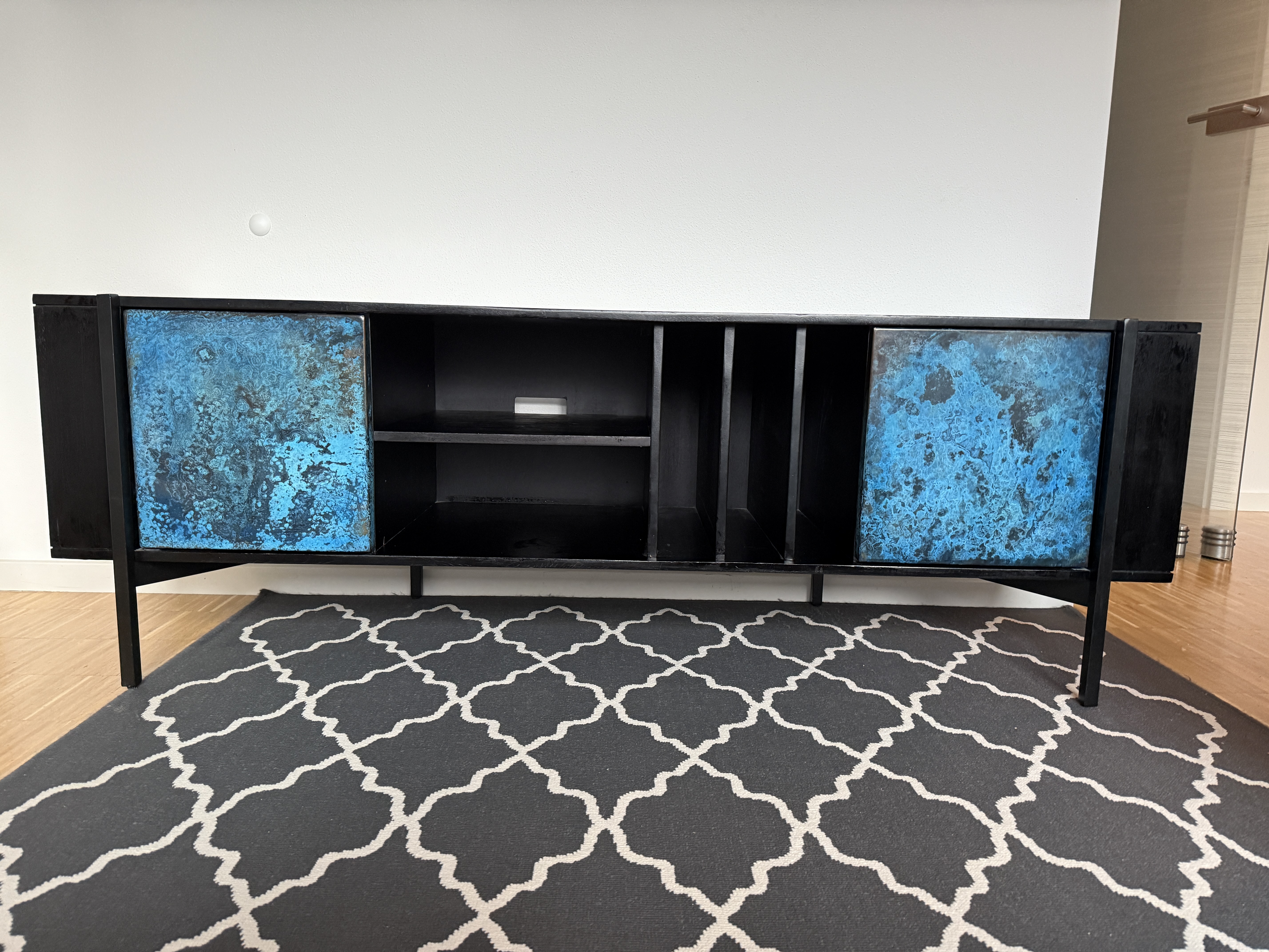 TV-Board/Sideboard Holz Metall