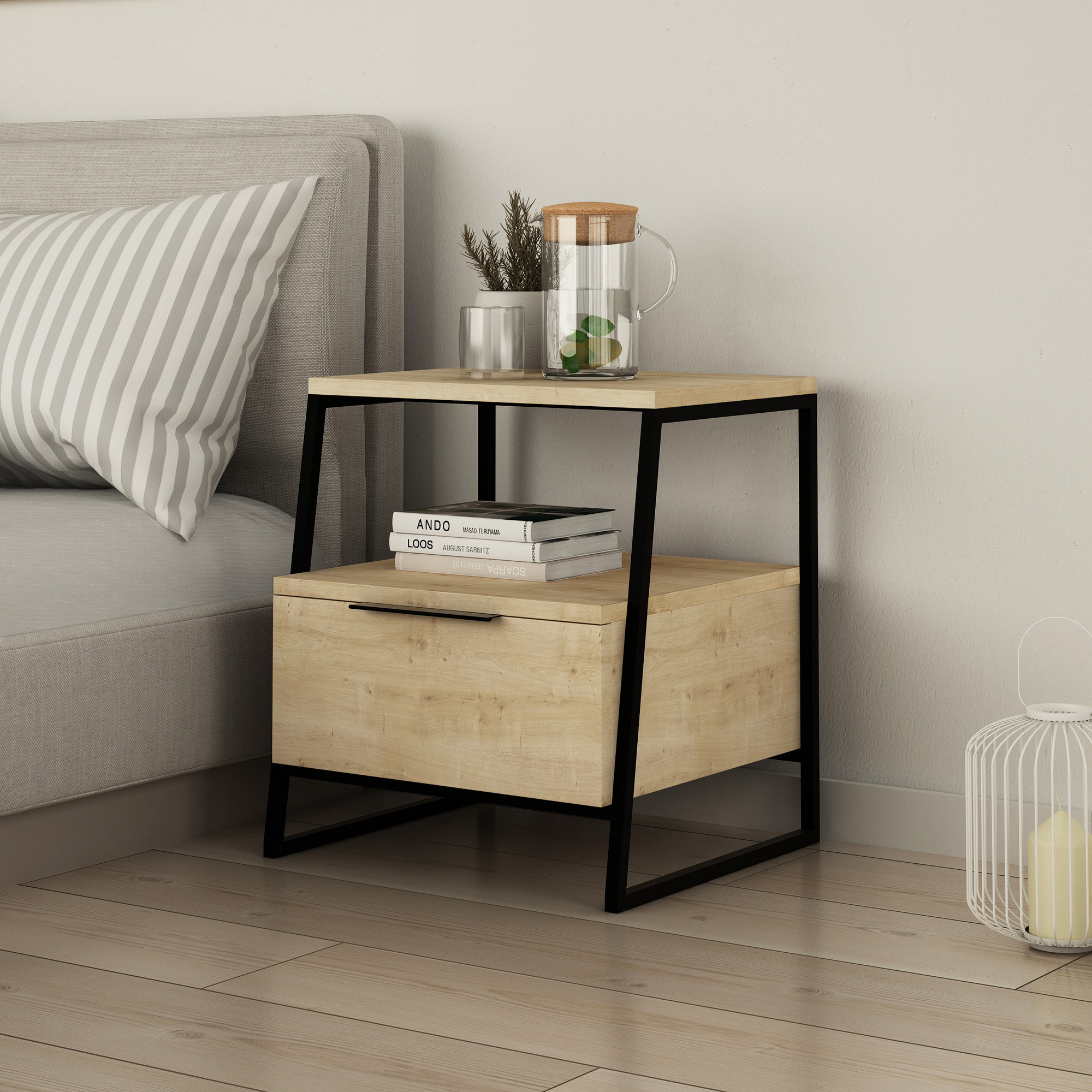 Pal Nightstand / Side Table Oak Brown