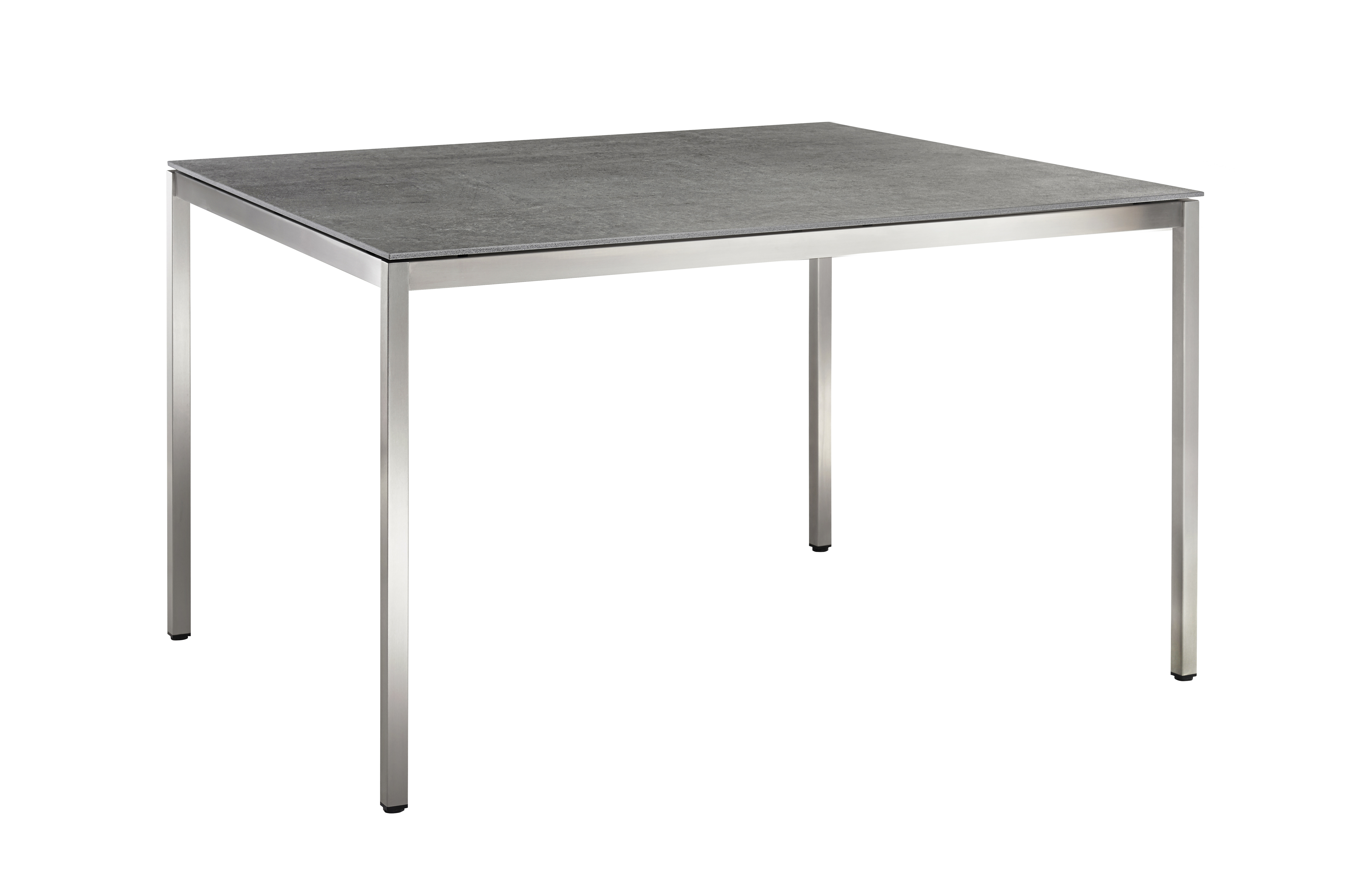 Slimm Tisch Edelstahl HPL-Platte 140 x 80 cm