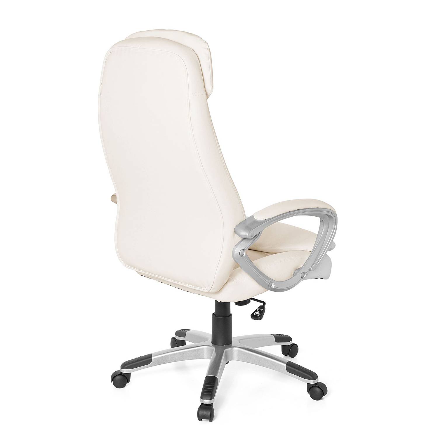 Bürodrehstuhl Baruth Kunstleder Creme