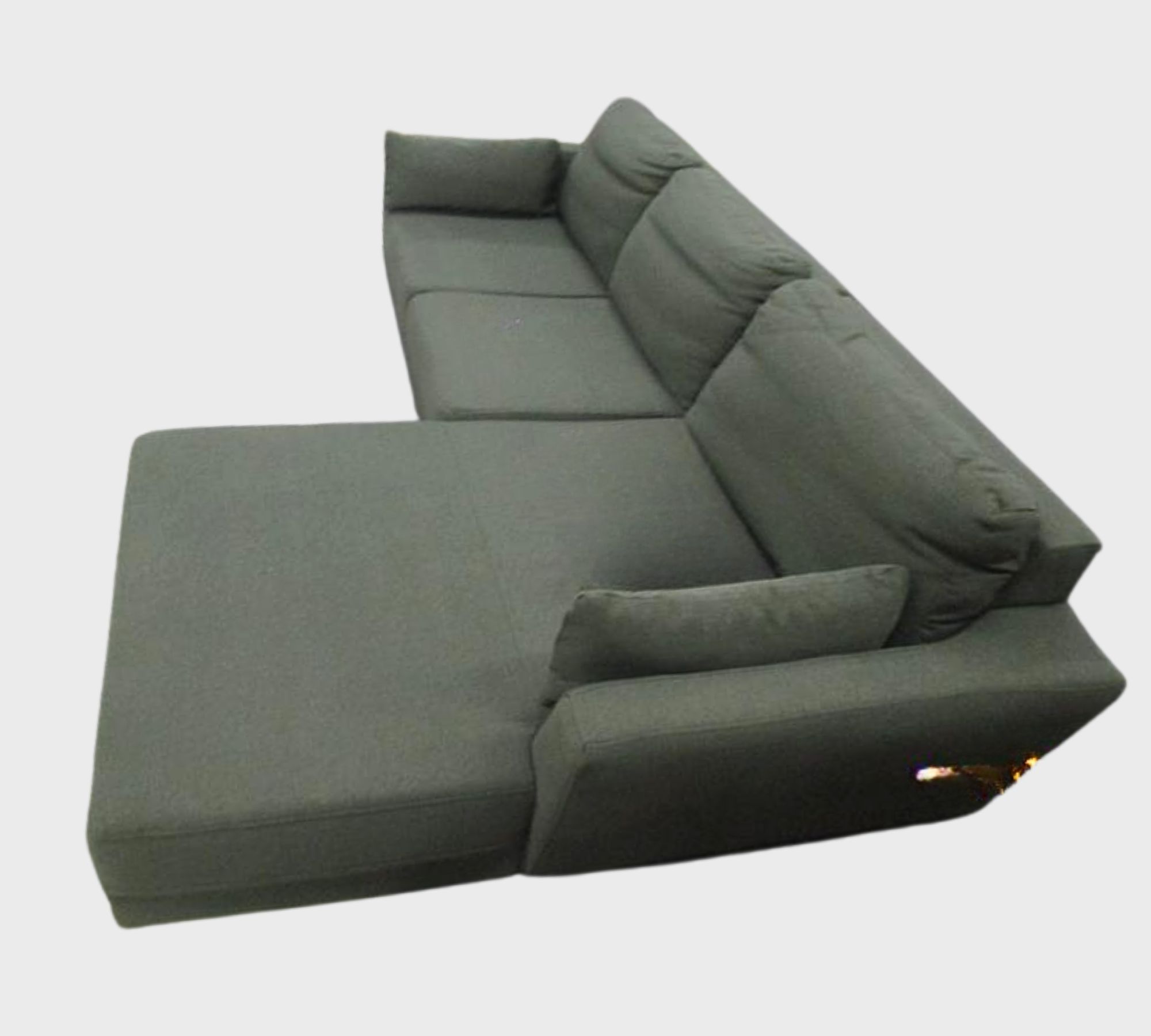 Sofa 3-Sitzer Textil Grün