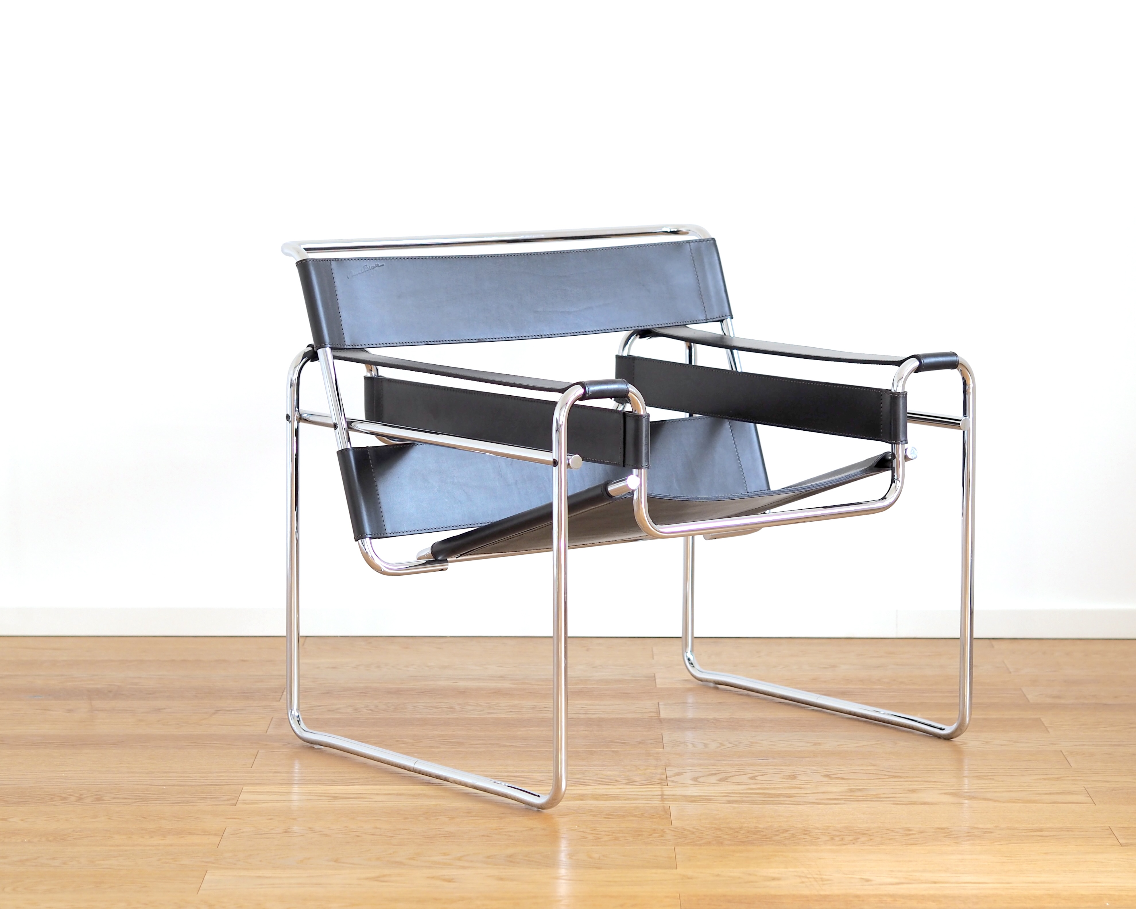 Marcel Breuer Wassily Chair Leder Schwarz