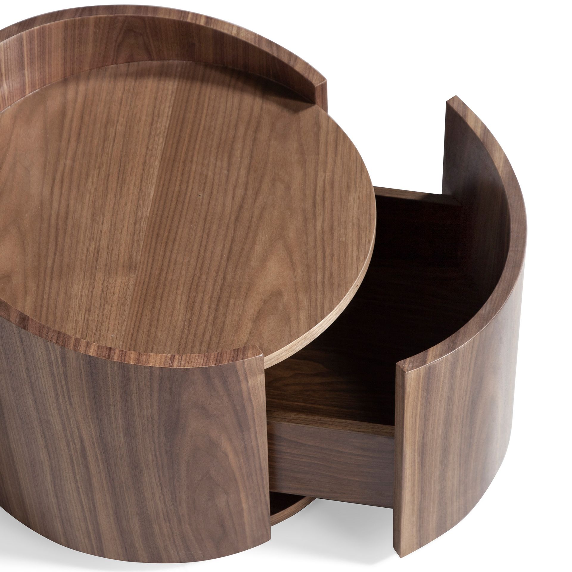 Bedside table Brown  Ø 53cm