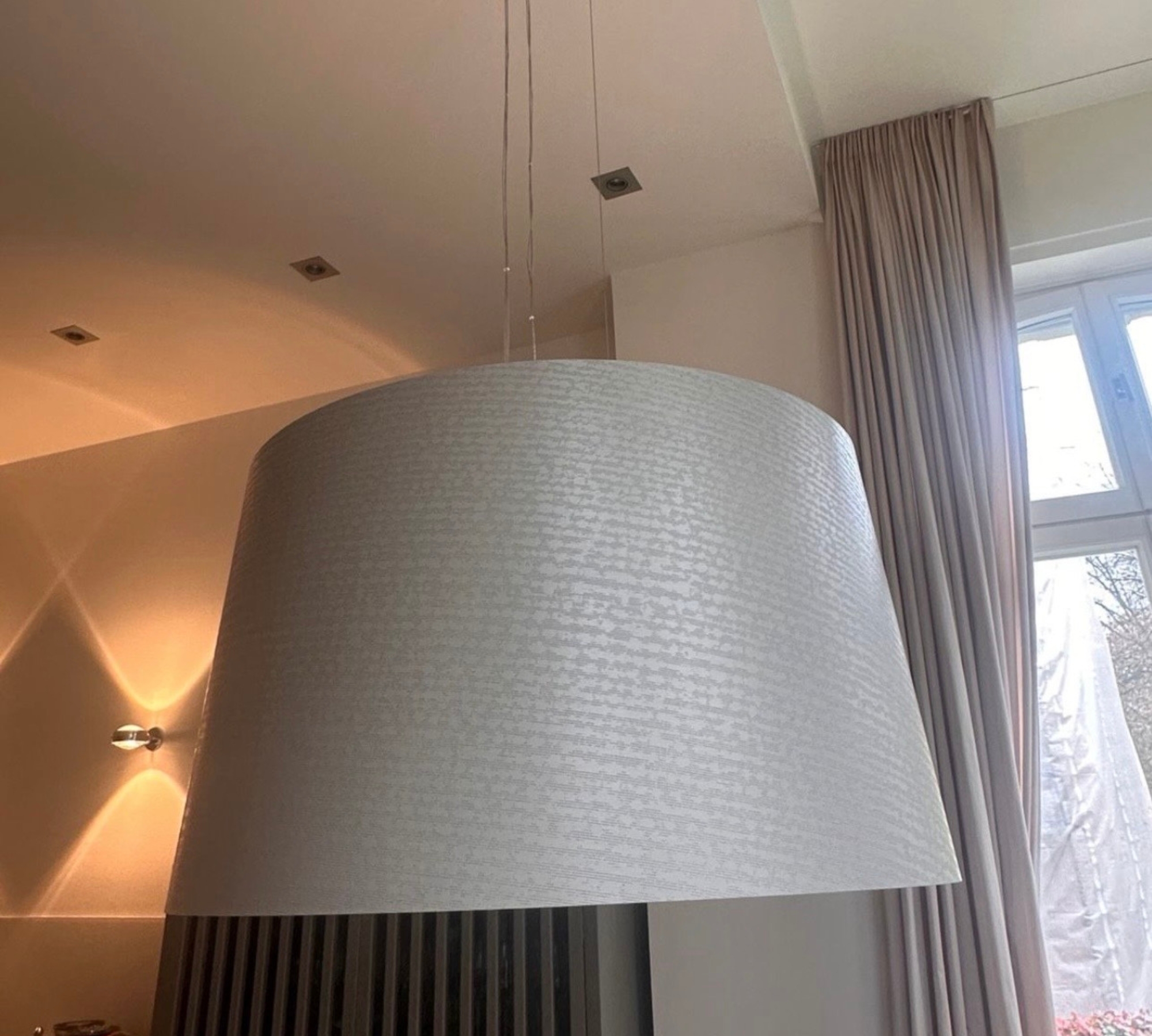 Twice As Twiggy Pendelleuchte Fiberglas Aluminium Beige