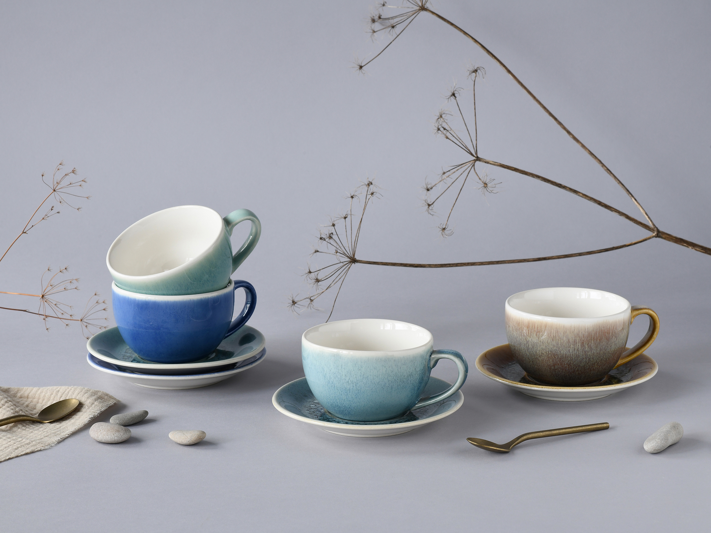 Caldera Cappuccinotassen Steingut Mehrfarbig