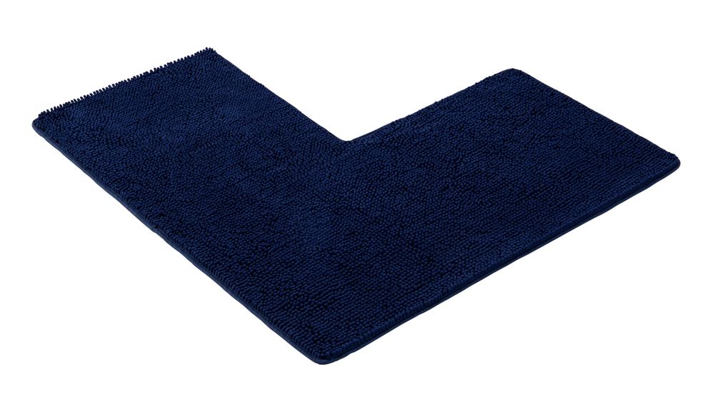 Mikrofaser Eckbadematte Blau Öko-Tex Standard 100