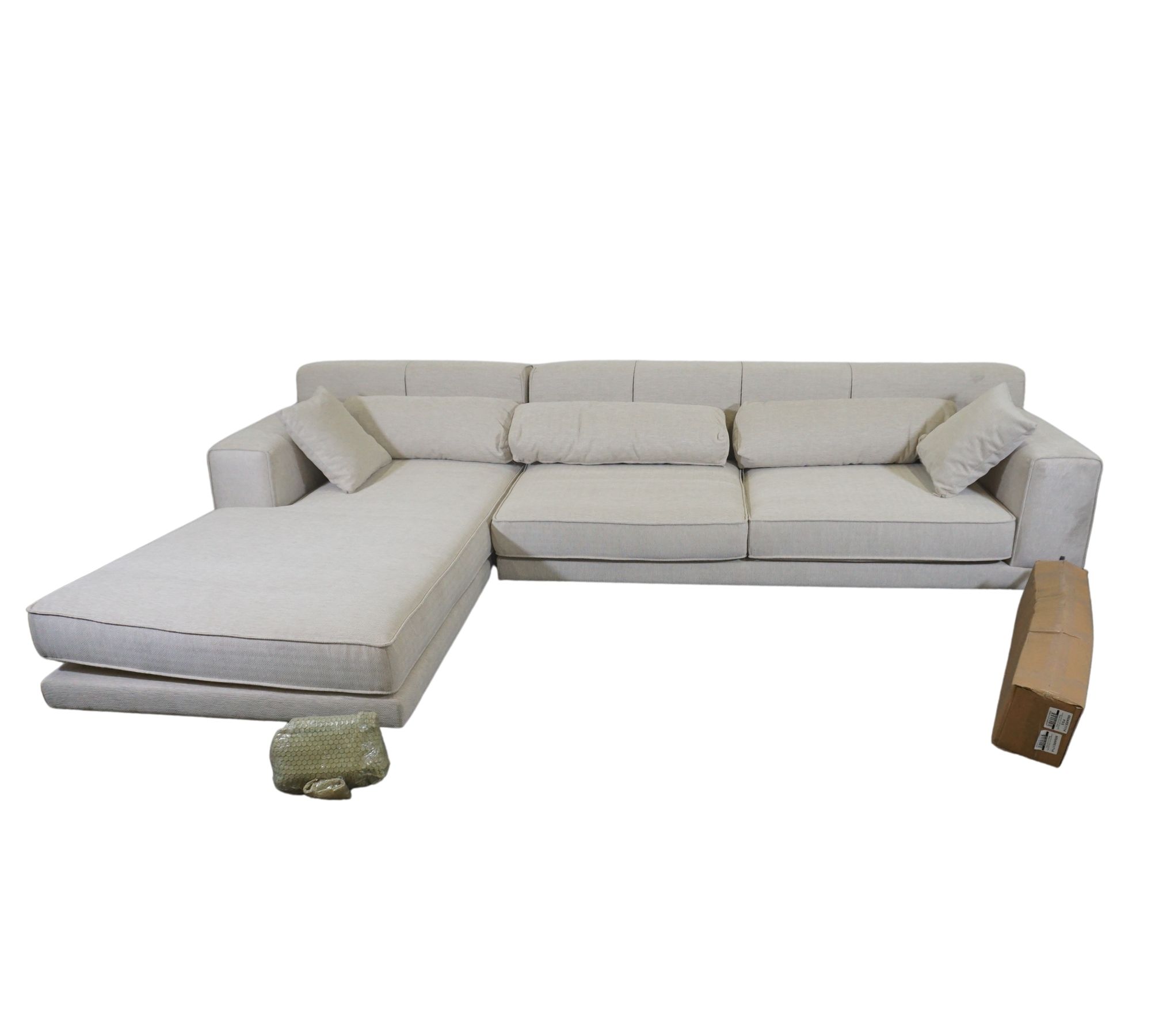 Sofa Récamiere Links Beige