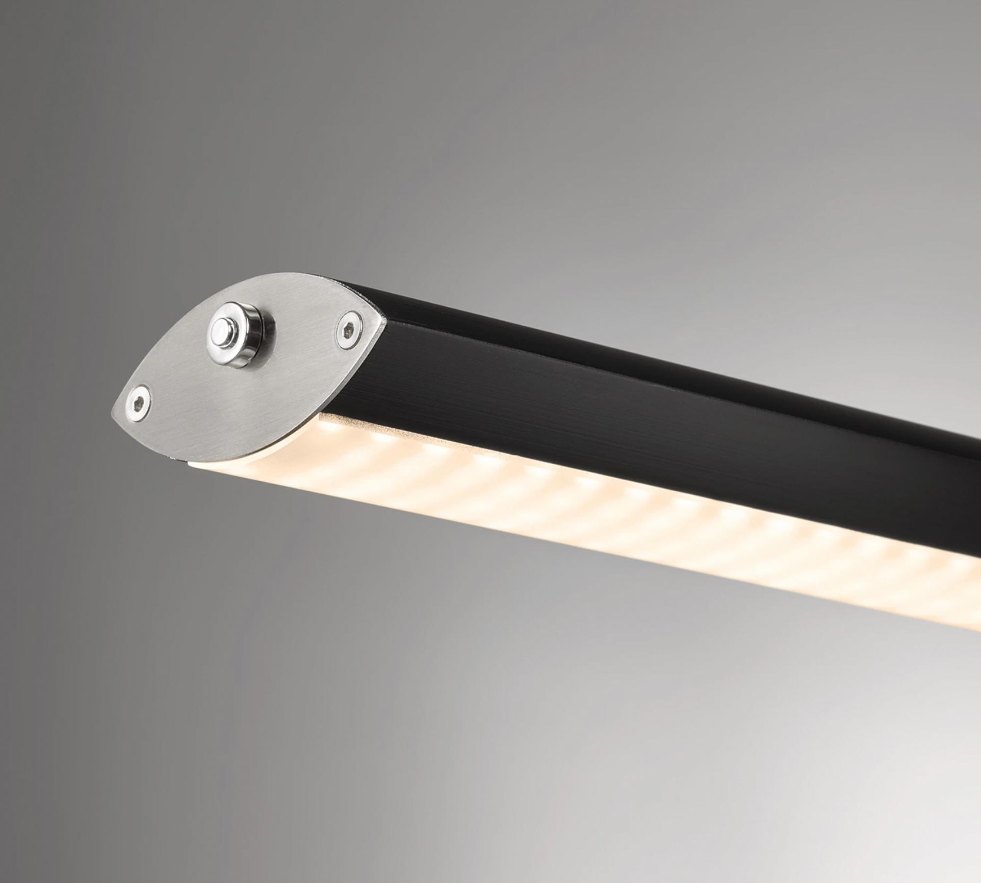 LED-Pendelleuchte Metall Schwarz