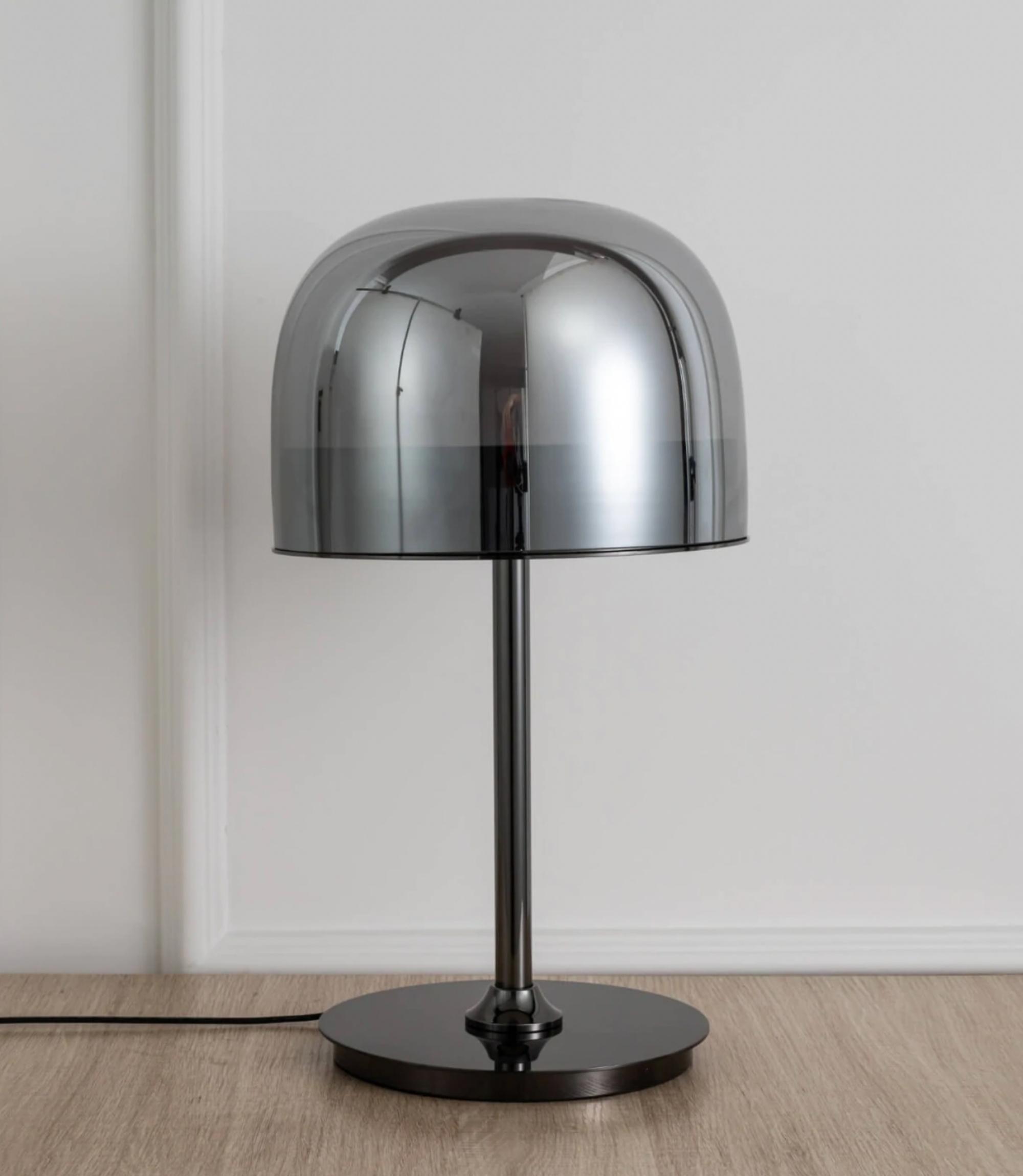 Moderne LED Tischlampe KETO Silber