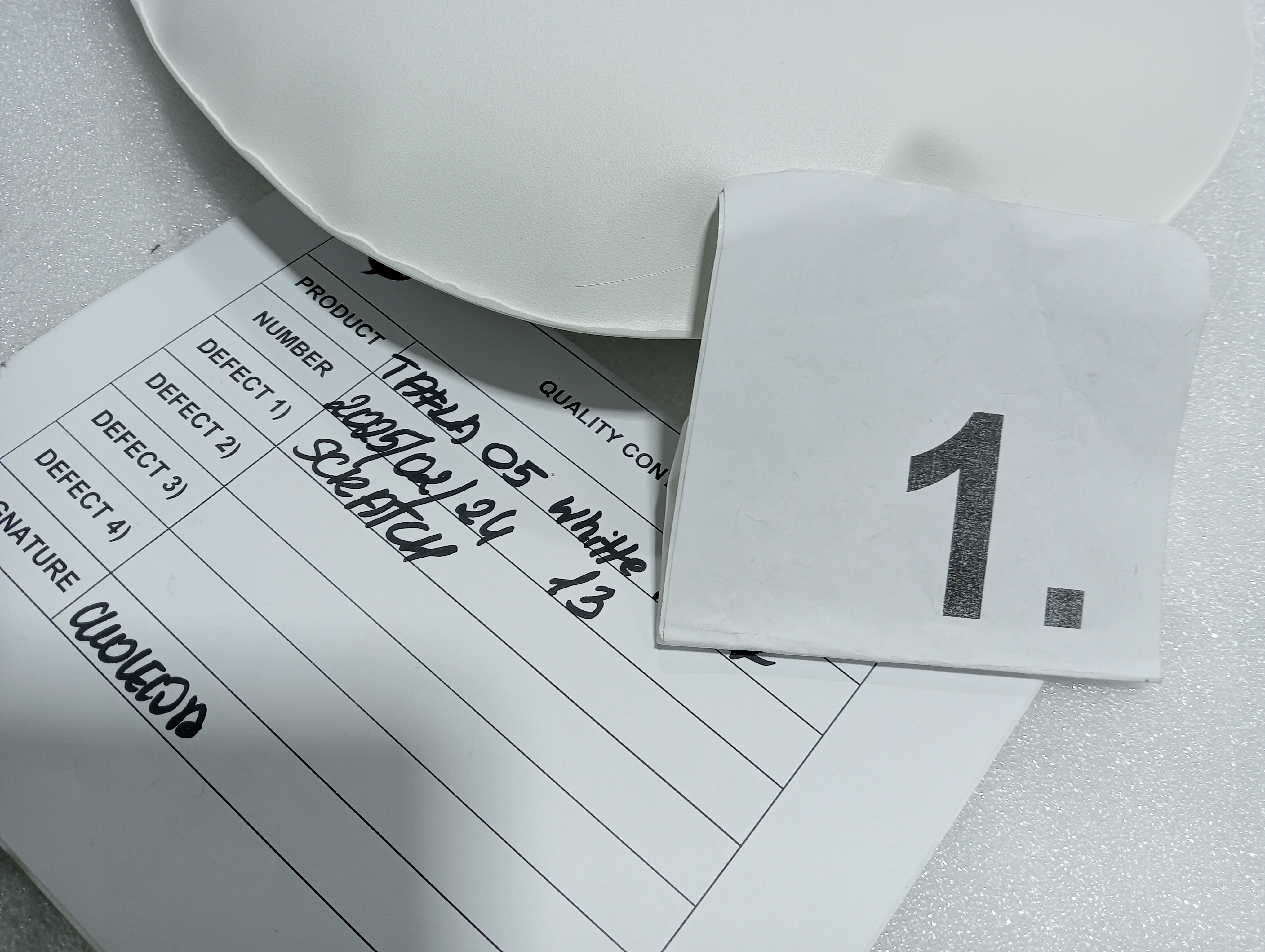 Table Mirror O5 Stainless Steel Candy White Matt